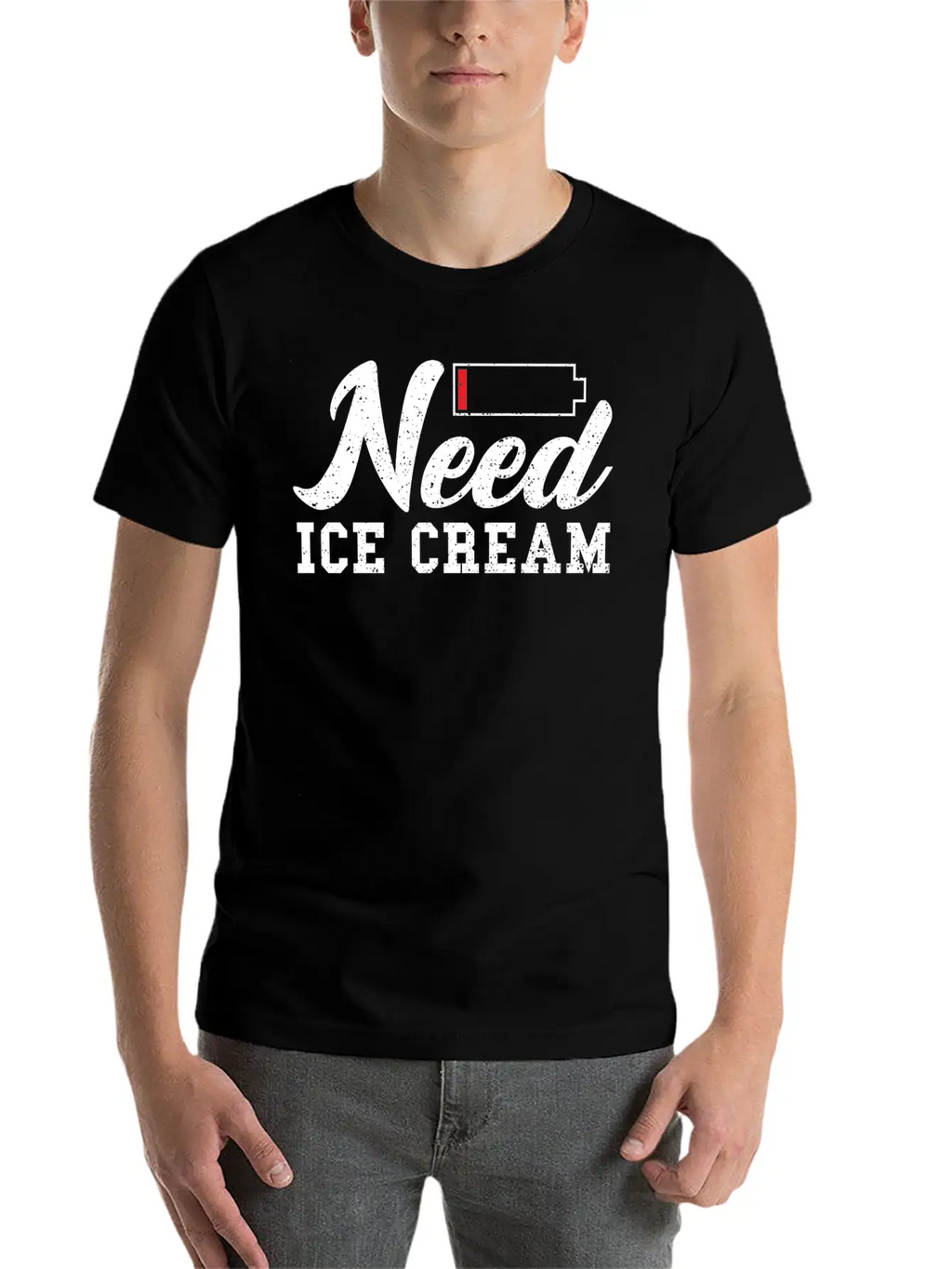 Need Ice Cream - Ice Unisex Casual T-Shirt – Clean Design For Daily Comfort
