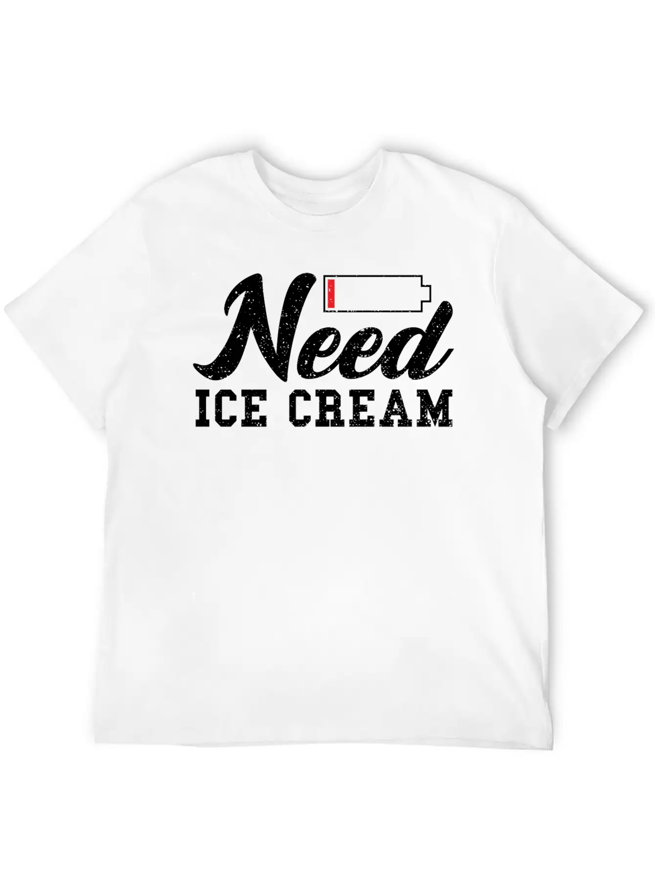 Need Ice Cream - Ice Unisex Casual T-Shirt – Clean Design For Daily Comfort