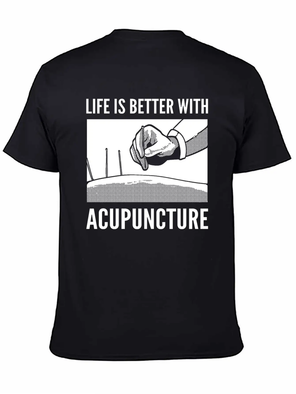 Needle Therapy Certified Acupuncturist Casual Graphic T-Shirt – Simple And Comfortable Daily Wear