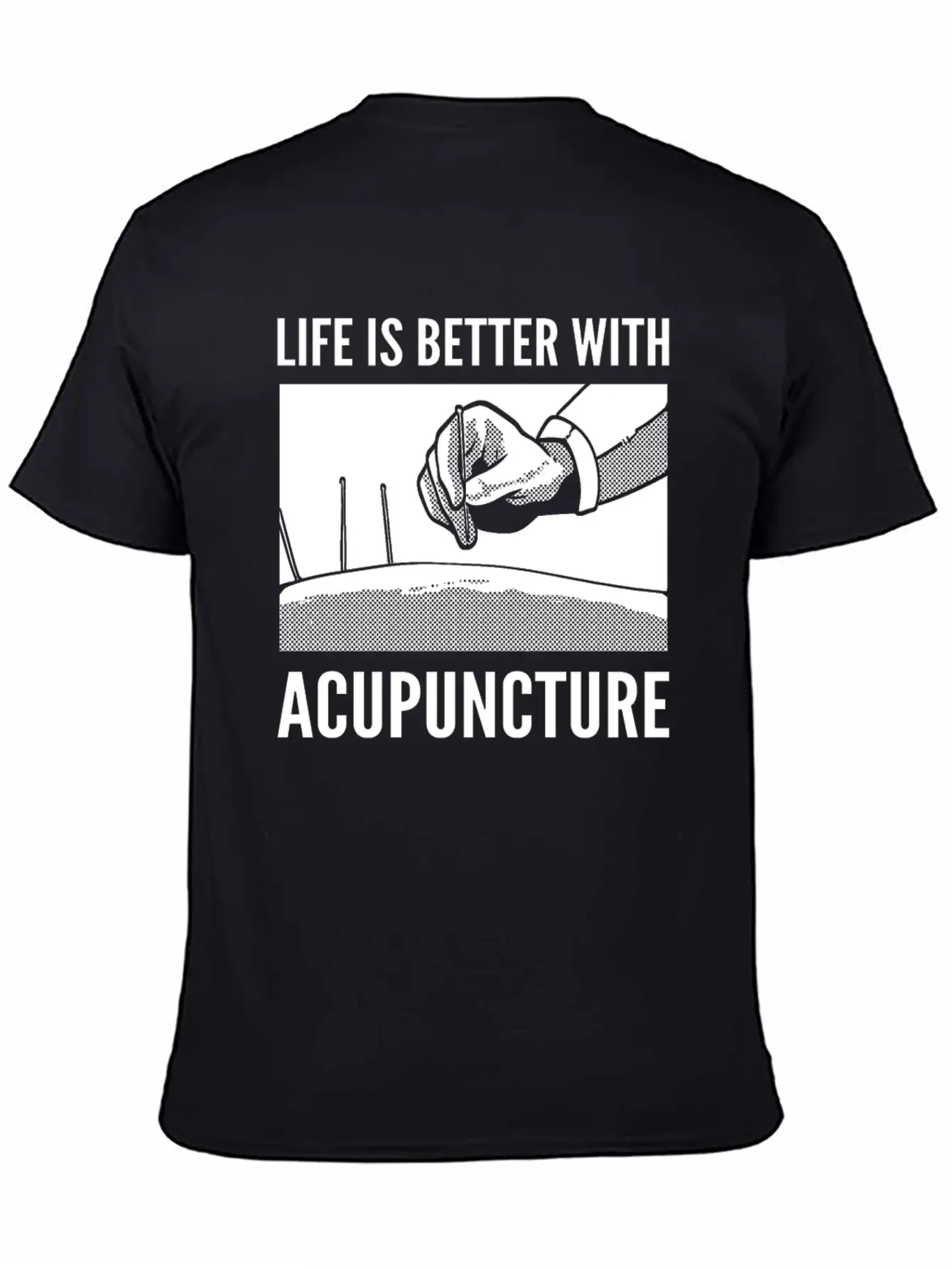 Needle Therapy Certified Acupuncturist Casual Graphic T-Shirt – Simple And Comfortable Daily Wear