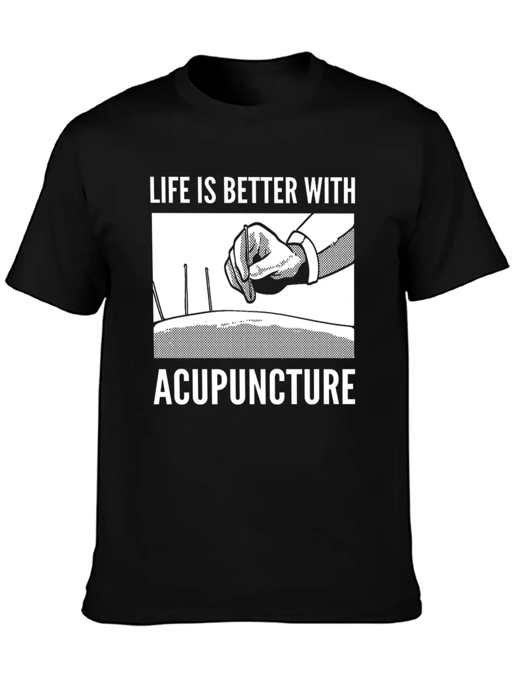Needle Therapy Certified Acupuncturist Casual Graphic T-Shirt – Simple And Comfortable Daily Wear