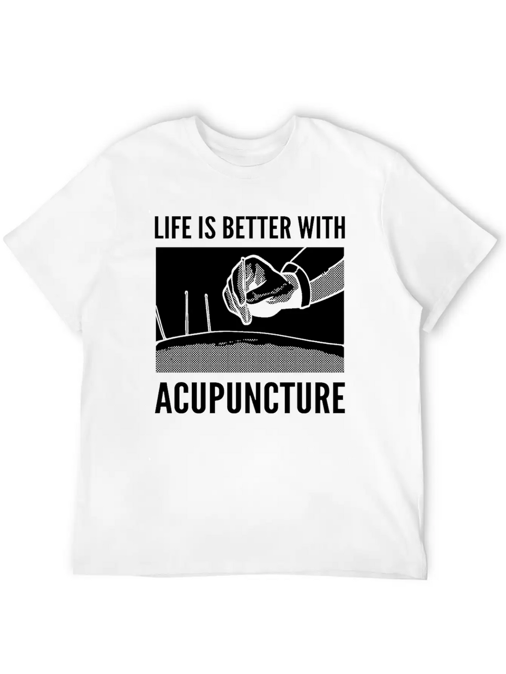 Needle Therapy Certified Acupuncturist Casual Graphic T-Shirt – Simple And Comfortable Daily Wear