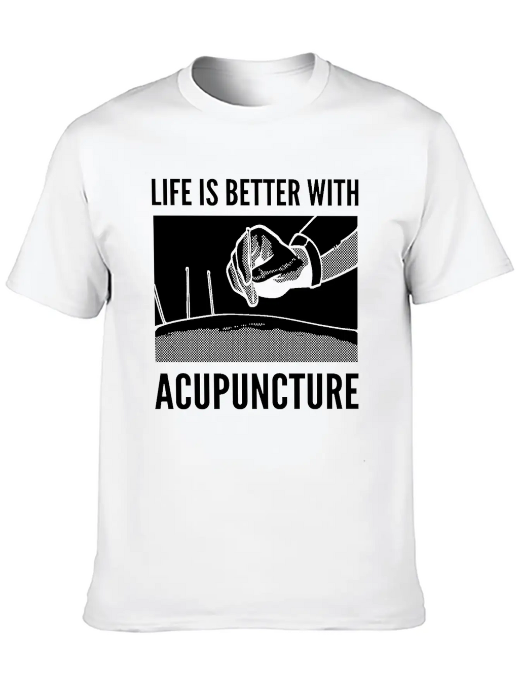 Needle Therapy Certified Acupuncturist Casual Graphic T-Shirt – Simple And Comfortable Daily Wear