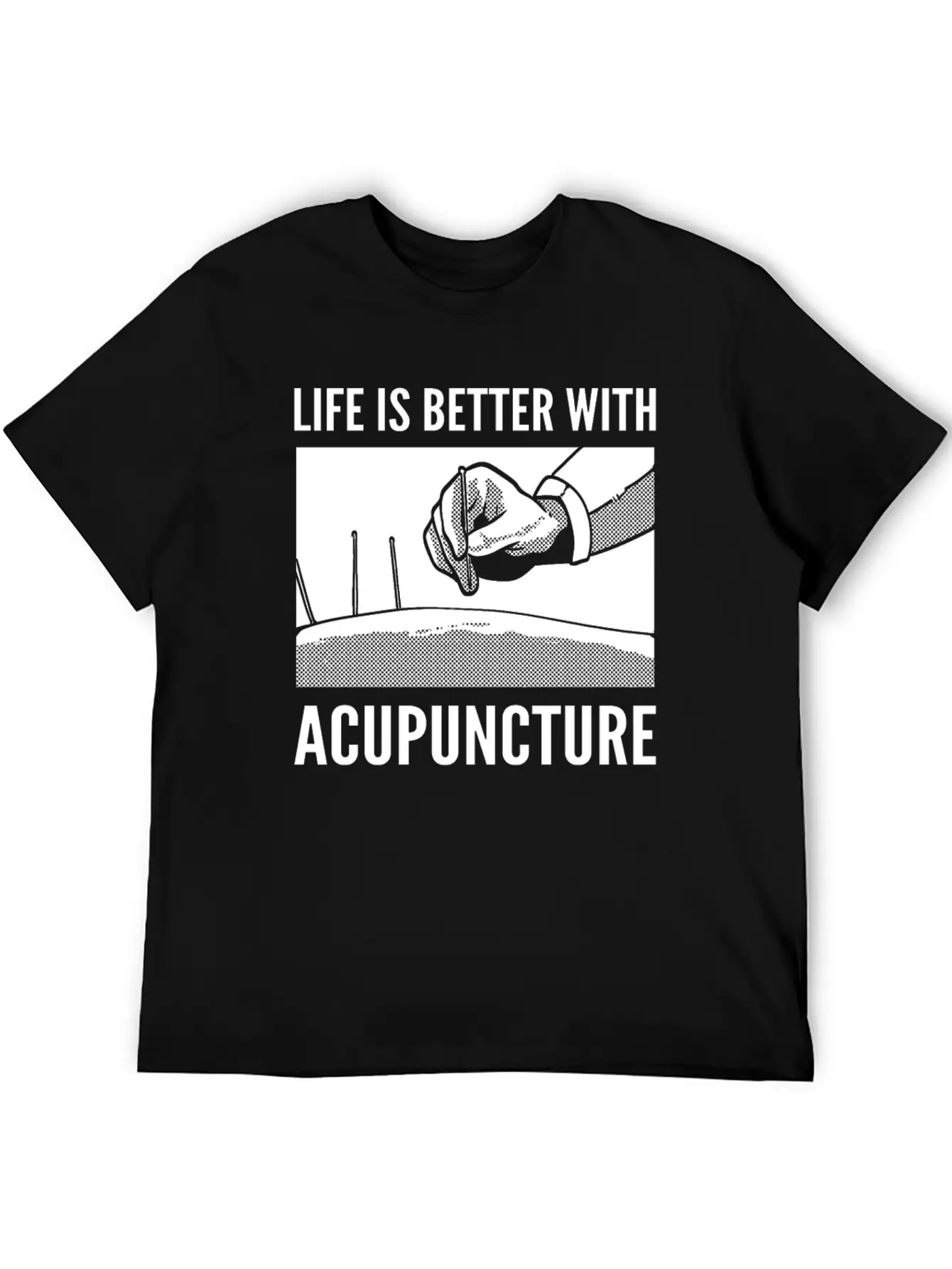 Needle Therapy Certified Acupuncturist Casual Graphic T-Shirt – Simple And Comfortable Daily Wear