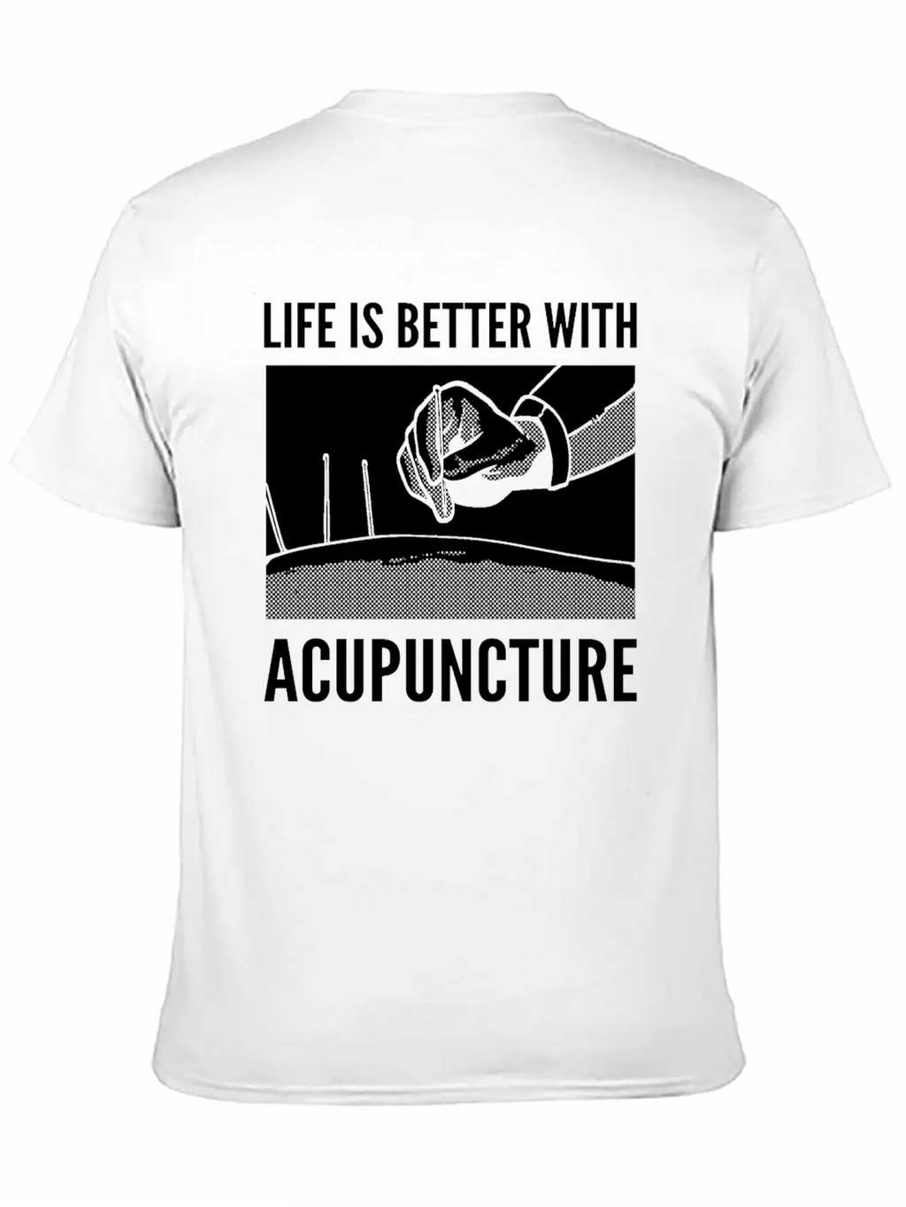 Needle Therapy Certified Acupuncturist Casual Graphic T-Shirt – Simple And Comfortable Daily Wear