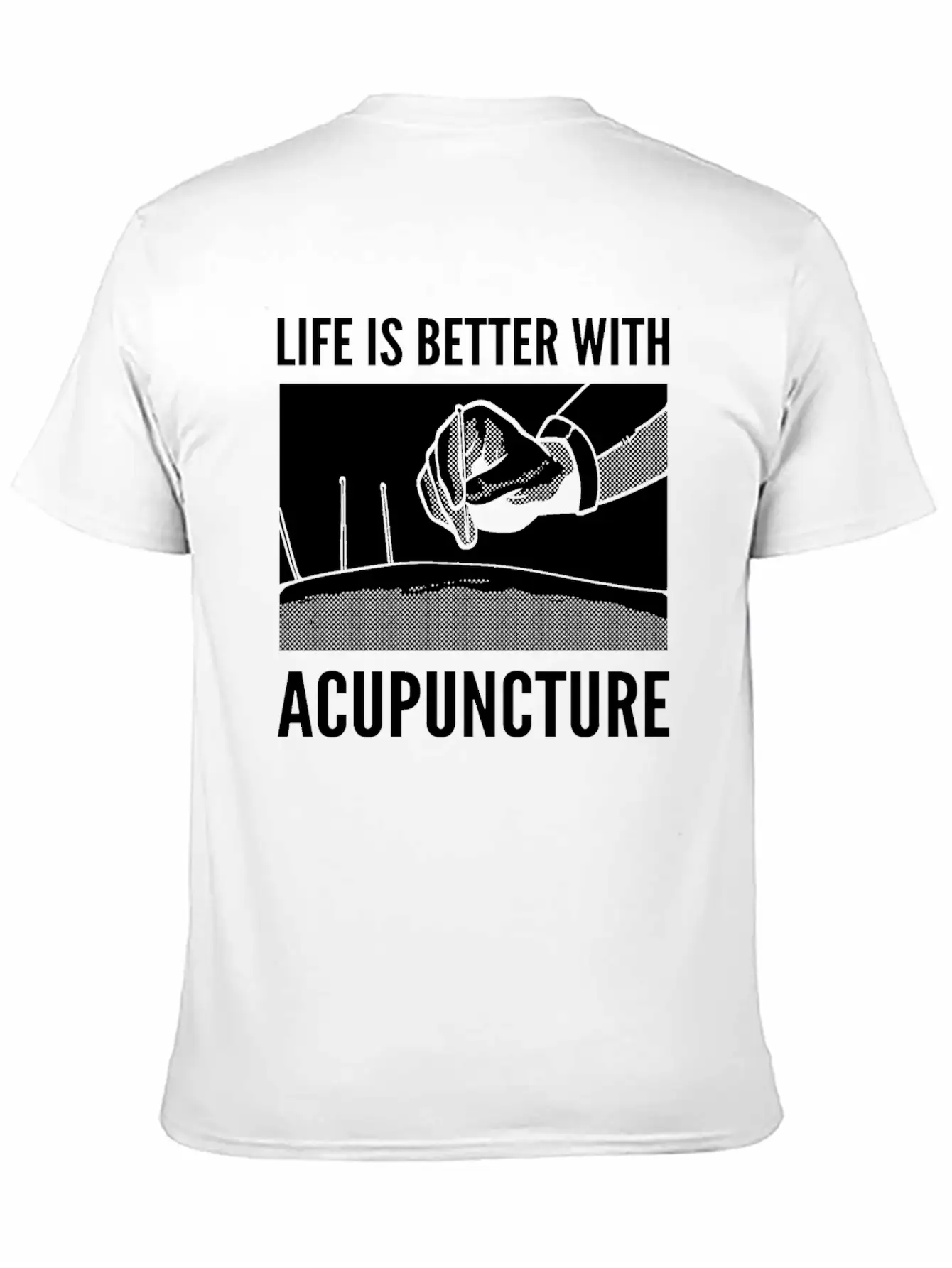 Needle Therapy Certified Acupuncturist Casual Graphic T-Shirt – Simple And Comfortable Daily Wear