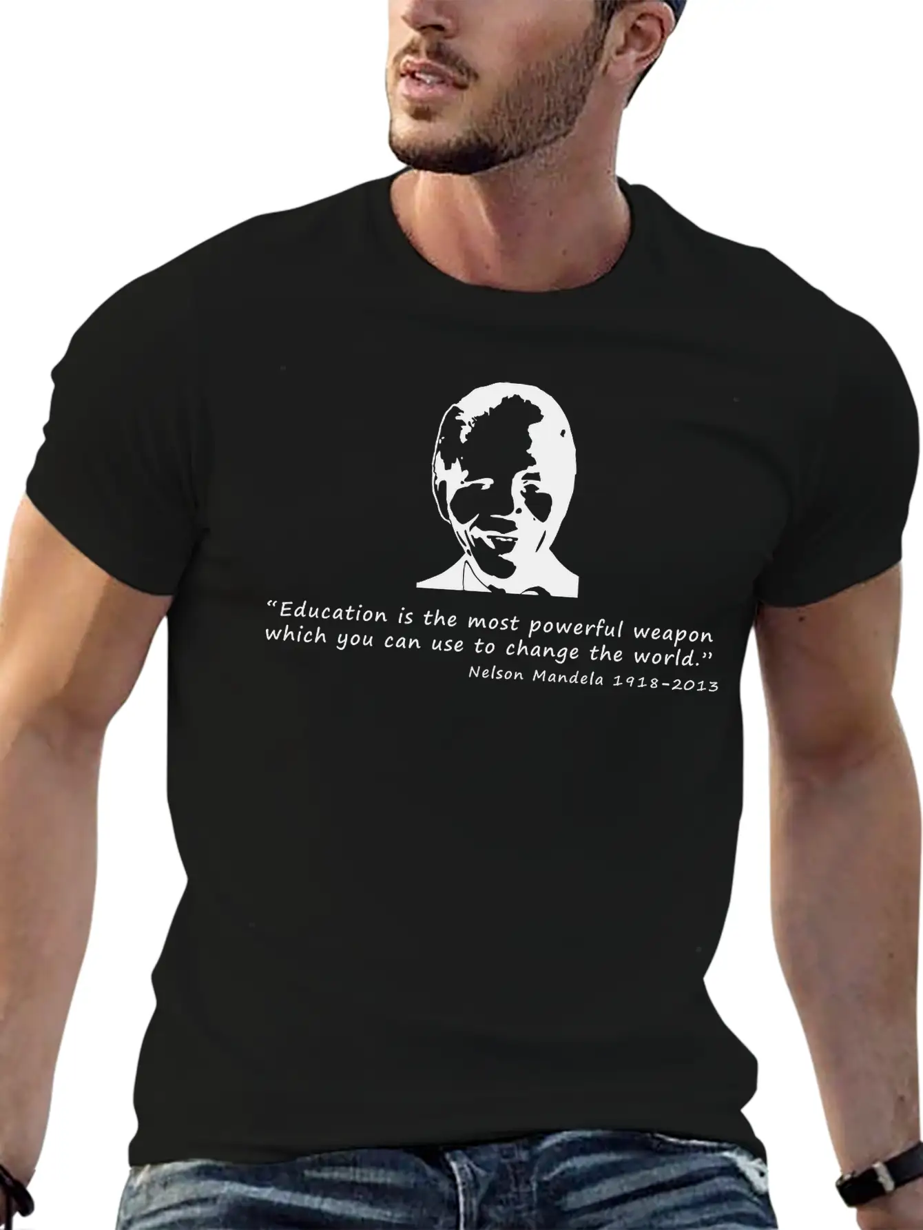 Nelson Mandela Essential Cotton Tee For Daily Outfits – Unisex Style