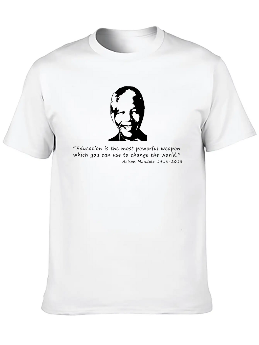 Nelson Mandela Essential Cotton Tee For Daily Outfits – Unisex Style