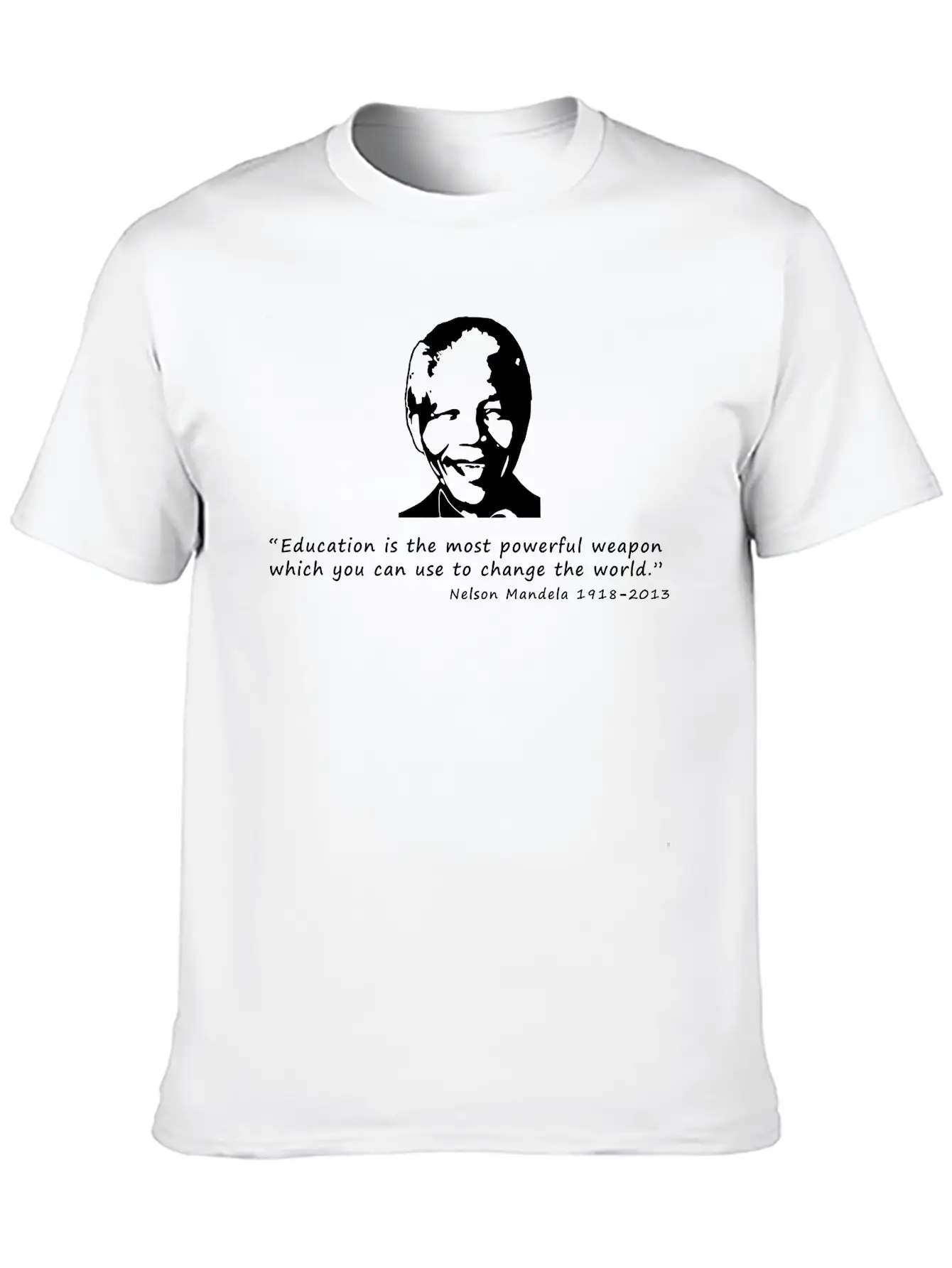 Nelson Mandela Essential Cotton Tee For Daily Outfits – Unisex Style