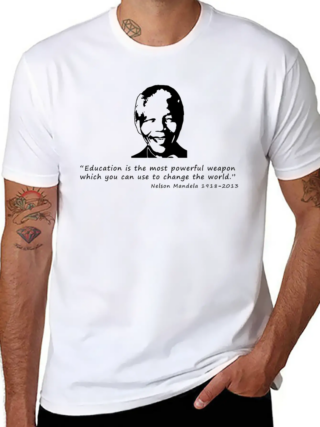 Nelson Mandela Essential Cotton Tee For Daily Outfits – Unisex Style