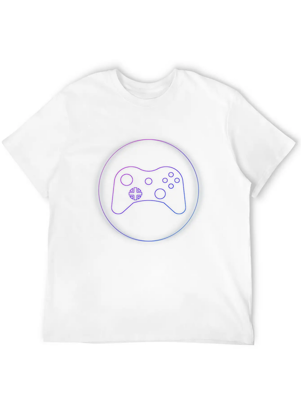 Neon Controller - Gaming Cool Neon Gift Idea Casual Graphic T-Shirt – Simple And Comfortable Daily Wear