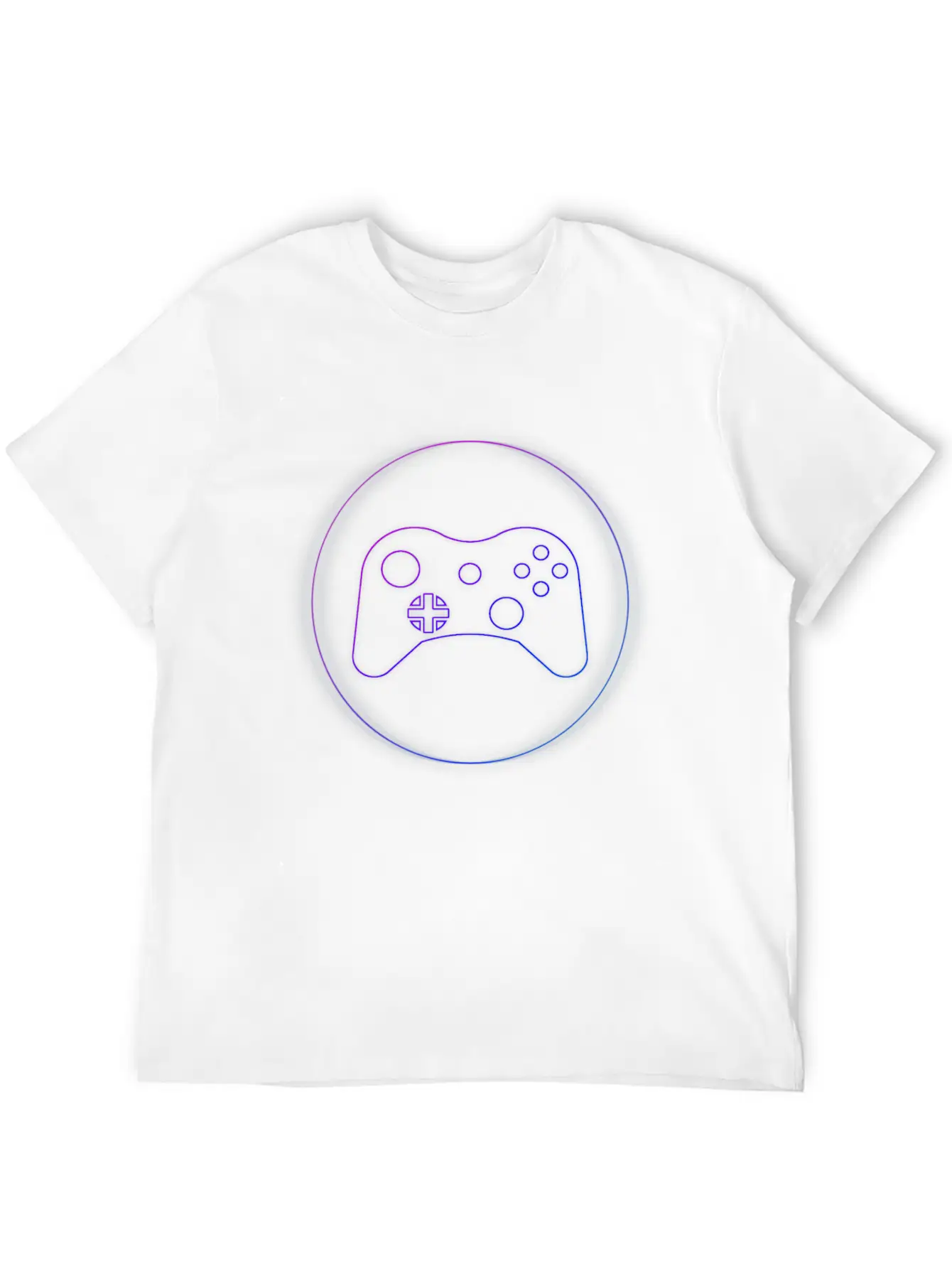 Neon Controller - Gaming Cool Neon Gift Idea Casual Graphic T-Shirt – Simple And Comfortable Daily Wear