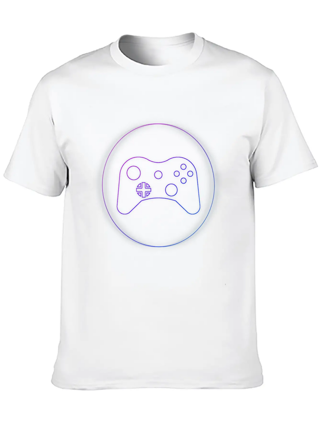 Neon Controller - Gaming Cool Neon Gift Idea Casual Graphic T-Shirt – Simple And Comfortable Daily Wear