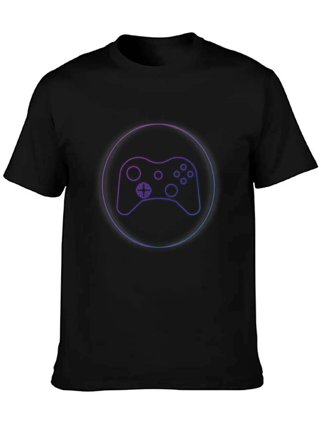 Neon Controller - Gaming Cool Neon Gift Idea Casual Graphic T-Shirt – Simple And Comfortable Daily Wear