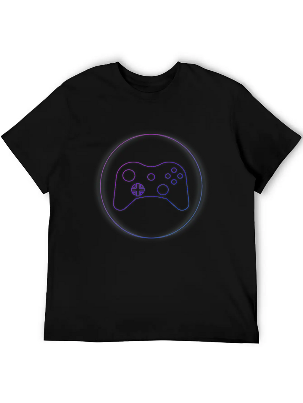 Neon Controller - Gaming Cool Neon Gift Idea Casual Graphic T-Shirt – Simple And Comfortable Daily Wear