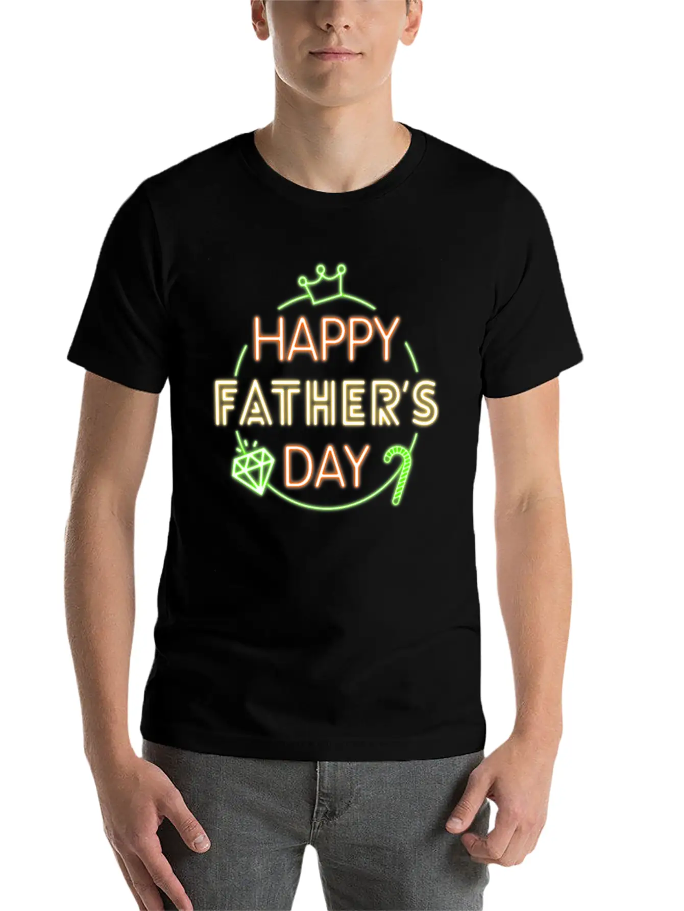 Neon Design Unisex Casual T-Shirt – Clean Design For Daily Comfort