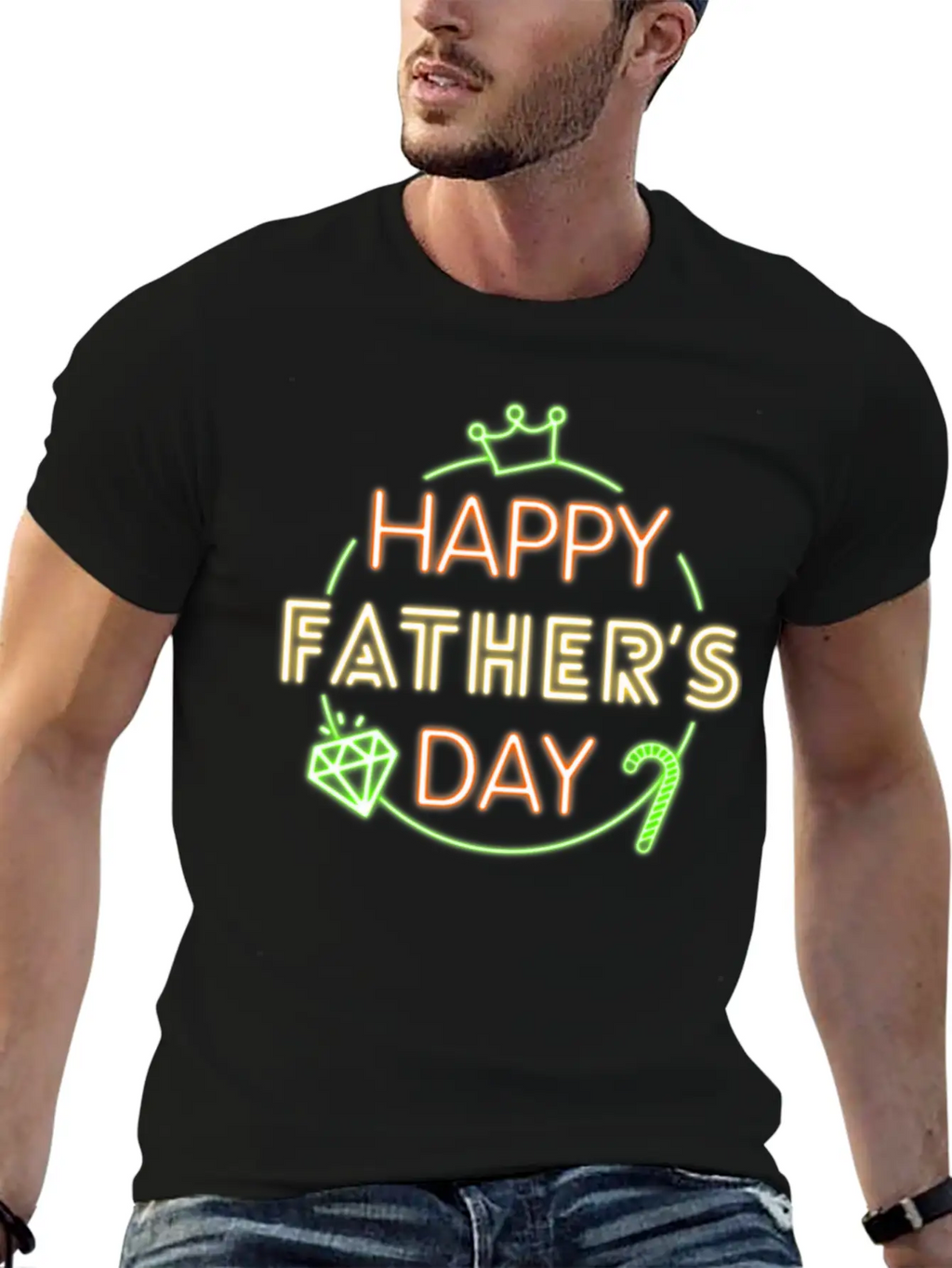 Neon Design Unisex Casual T-Shirt – Clean Design For Daily Comfort
