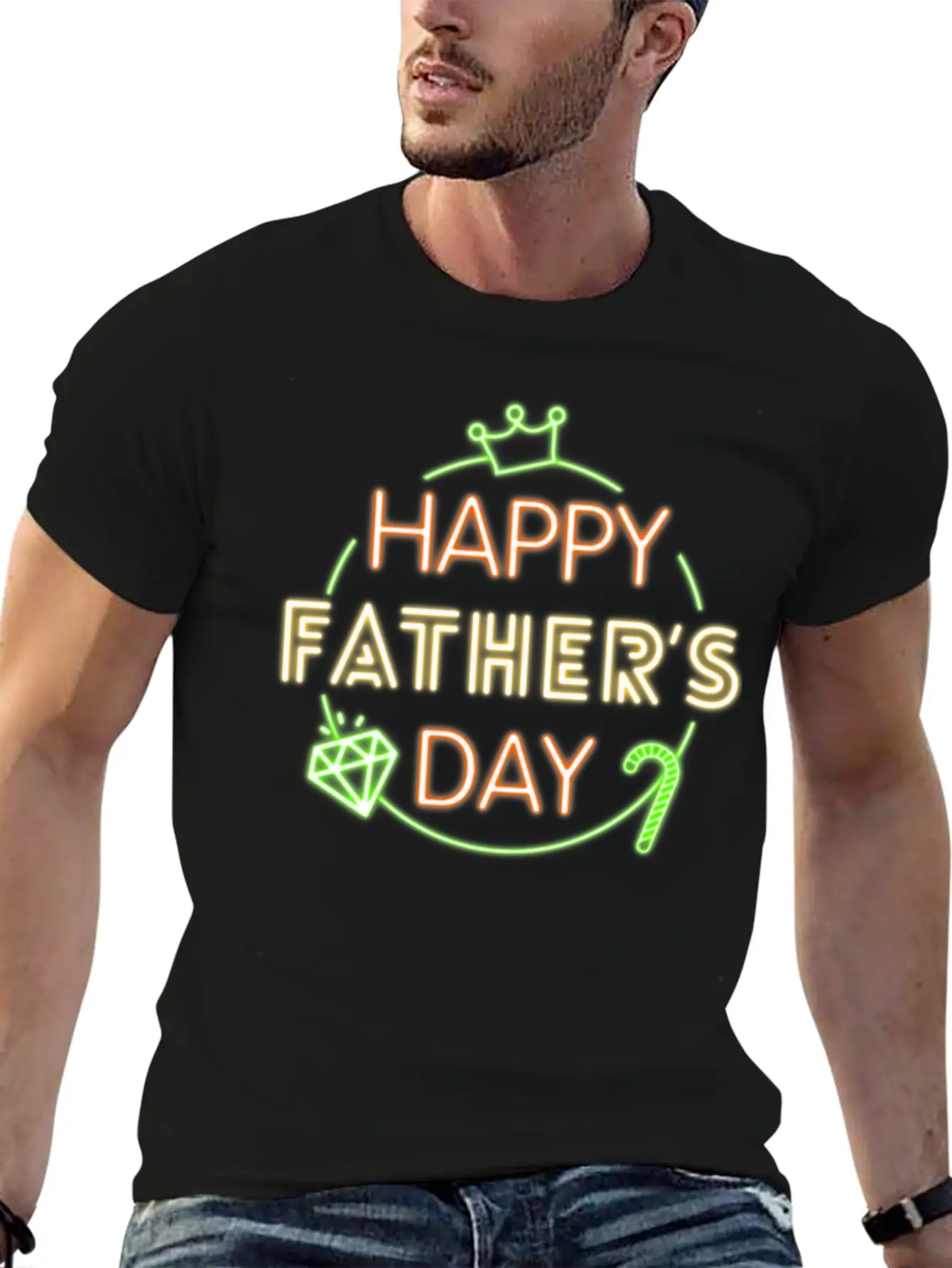 Neon Design Unisex Casual T-Shirt – Clean Design For Daily Comfort