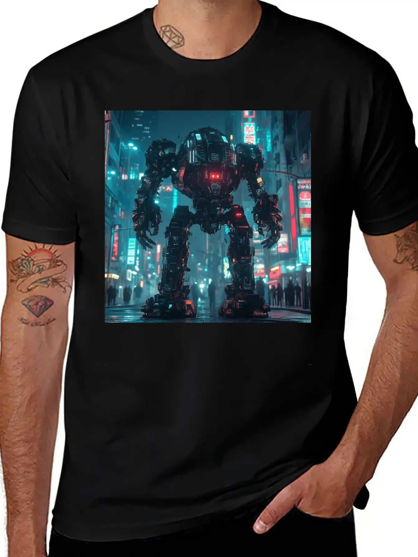 Neon District Guardian Unisex Casual T-Shirt – Clean Design For Daily Comfort