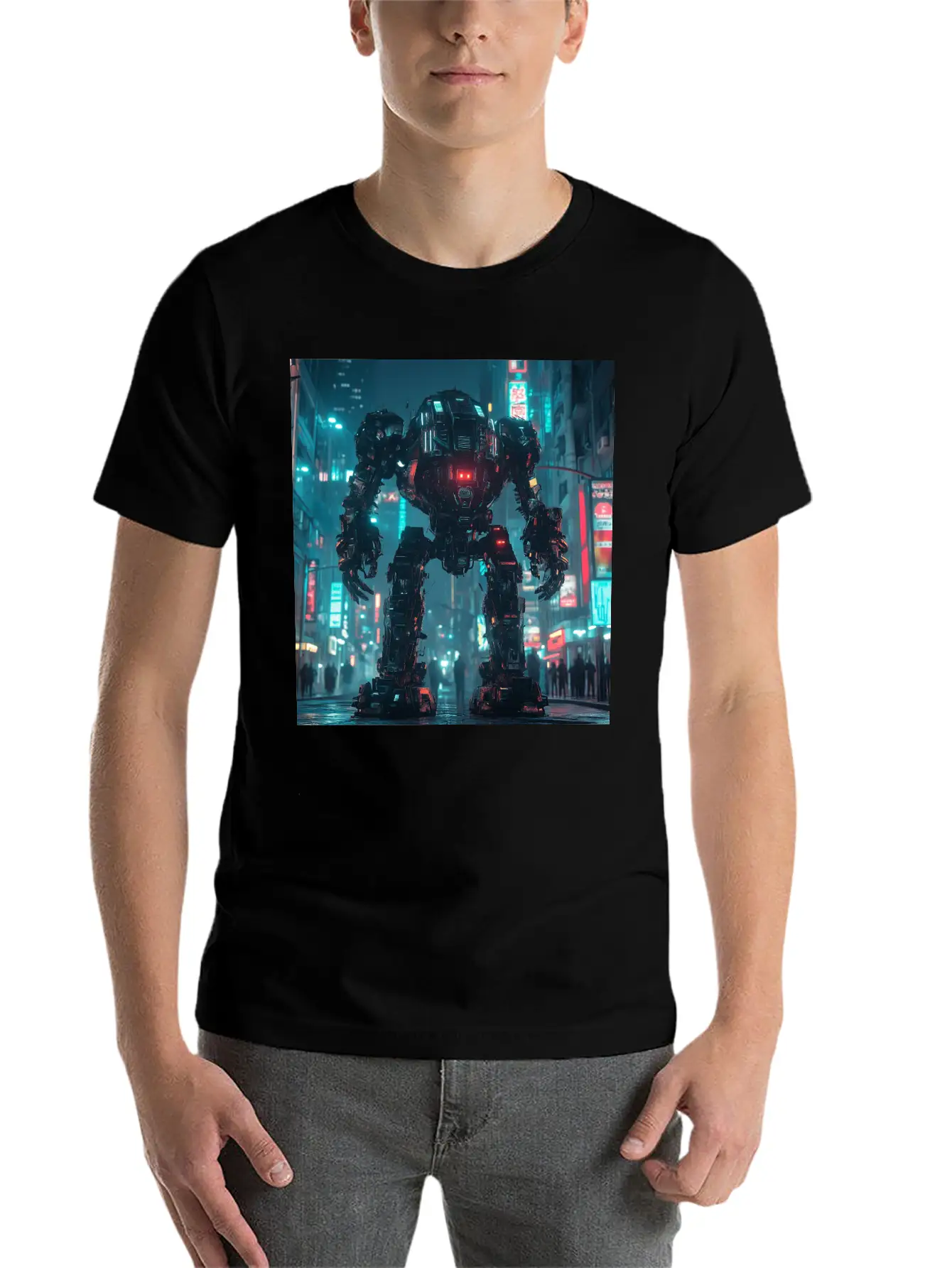 Neon District Guardian Unisex Casual T-Shirt – Clean Design For Daily Comfort