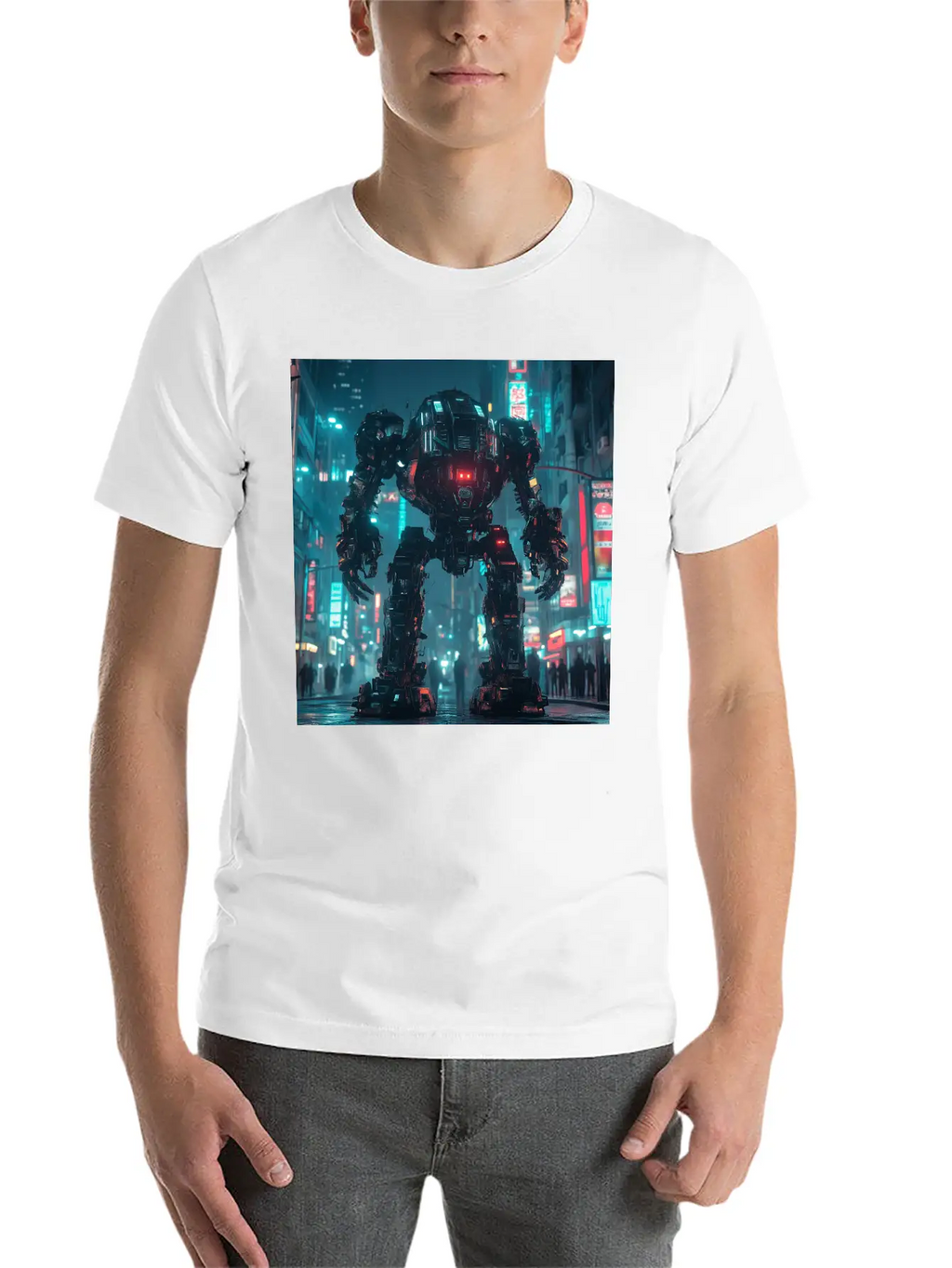 Neon District Guardian Unisex Casual T-Shirt – Clean Design For Daily Comfort