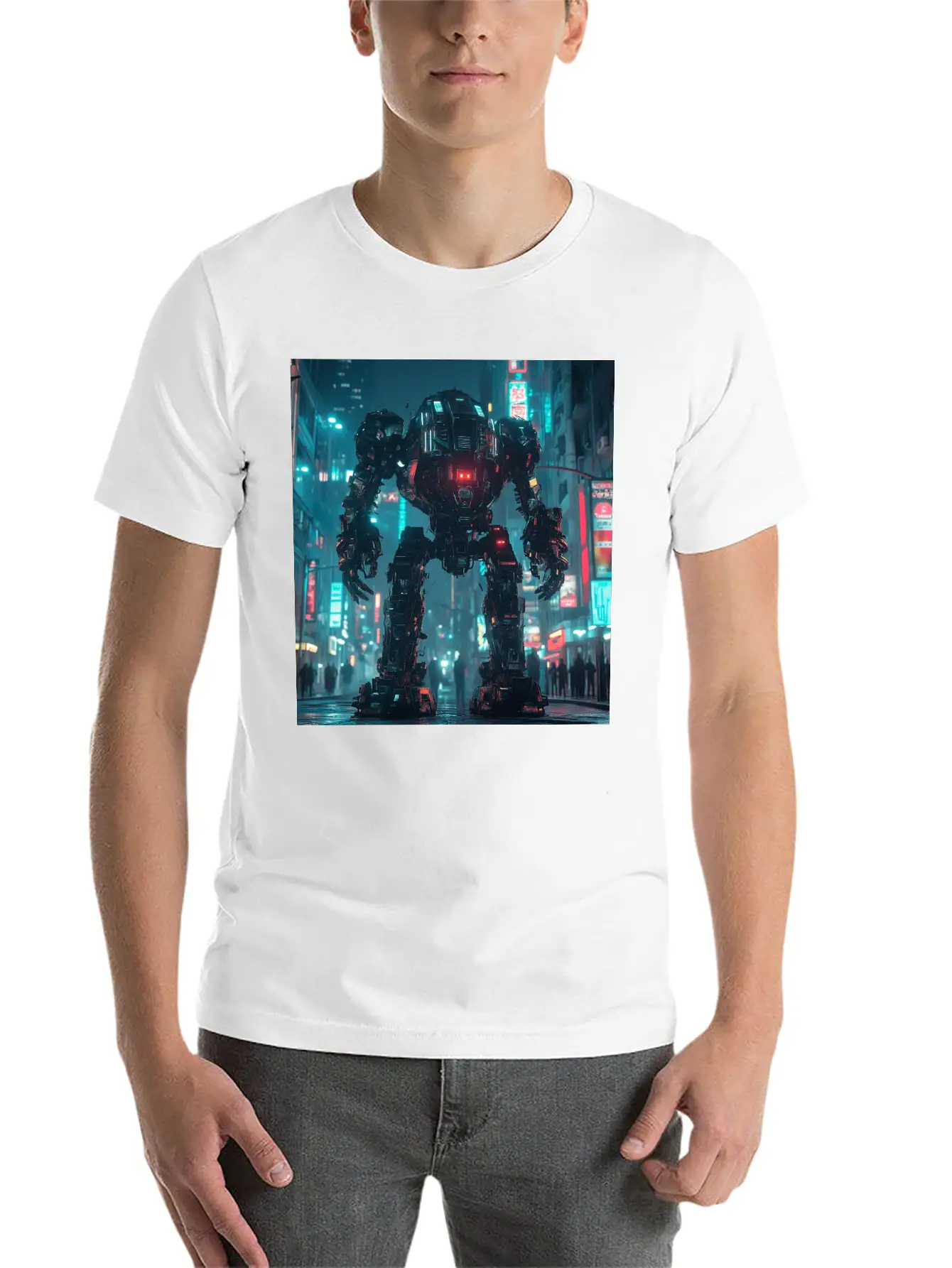 Neon District Guardian Unisex Casual T-Shirt – Clean Design For Daily Comfort