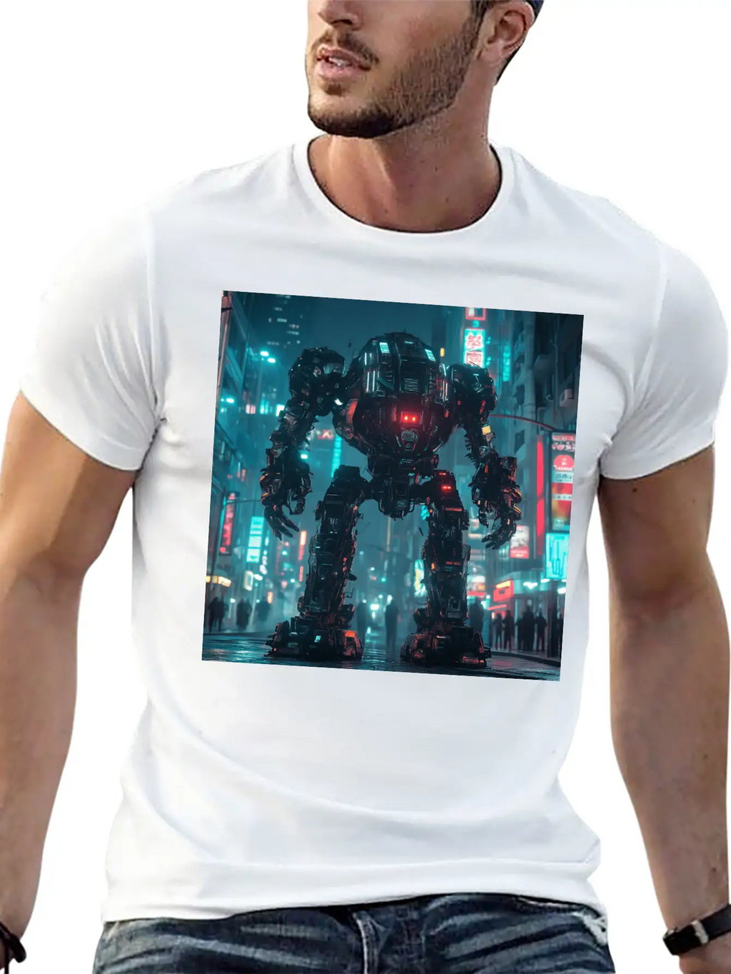 Neon District Guardian Unisex Casual T-Shirt – Clean Design For Daily Comfort