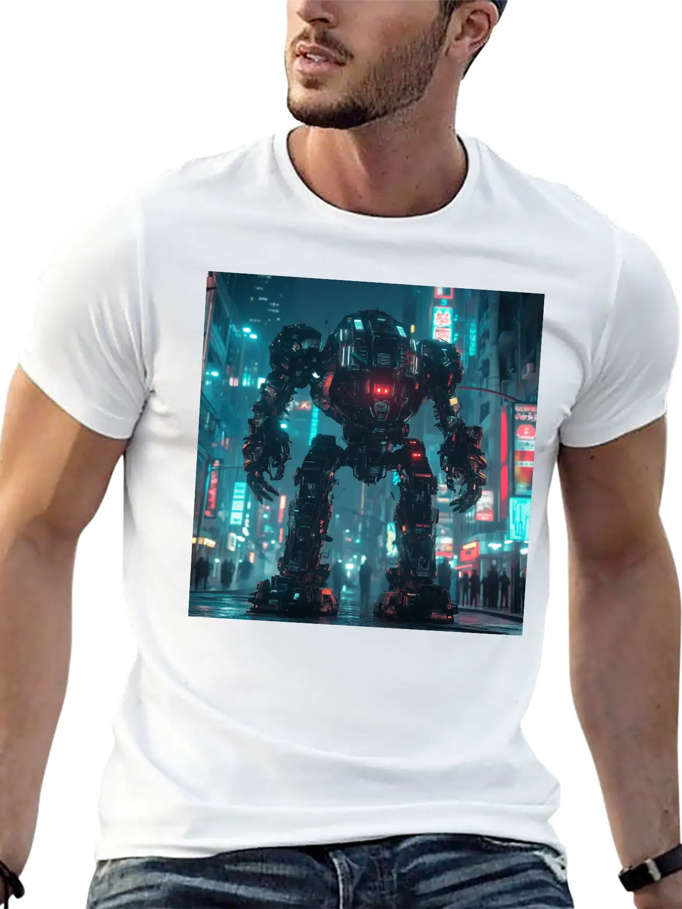 Neon District Guardian Unisex Casual T-Shirt – Clean Design For Daily Comfort