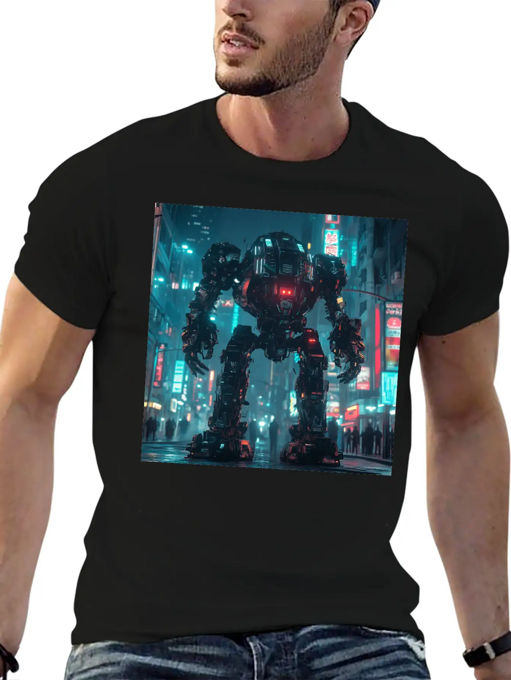 Neon District Guardian Unisex Casual T-Shirt – Clean Design For Daily Comfort
