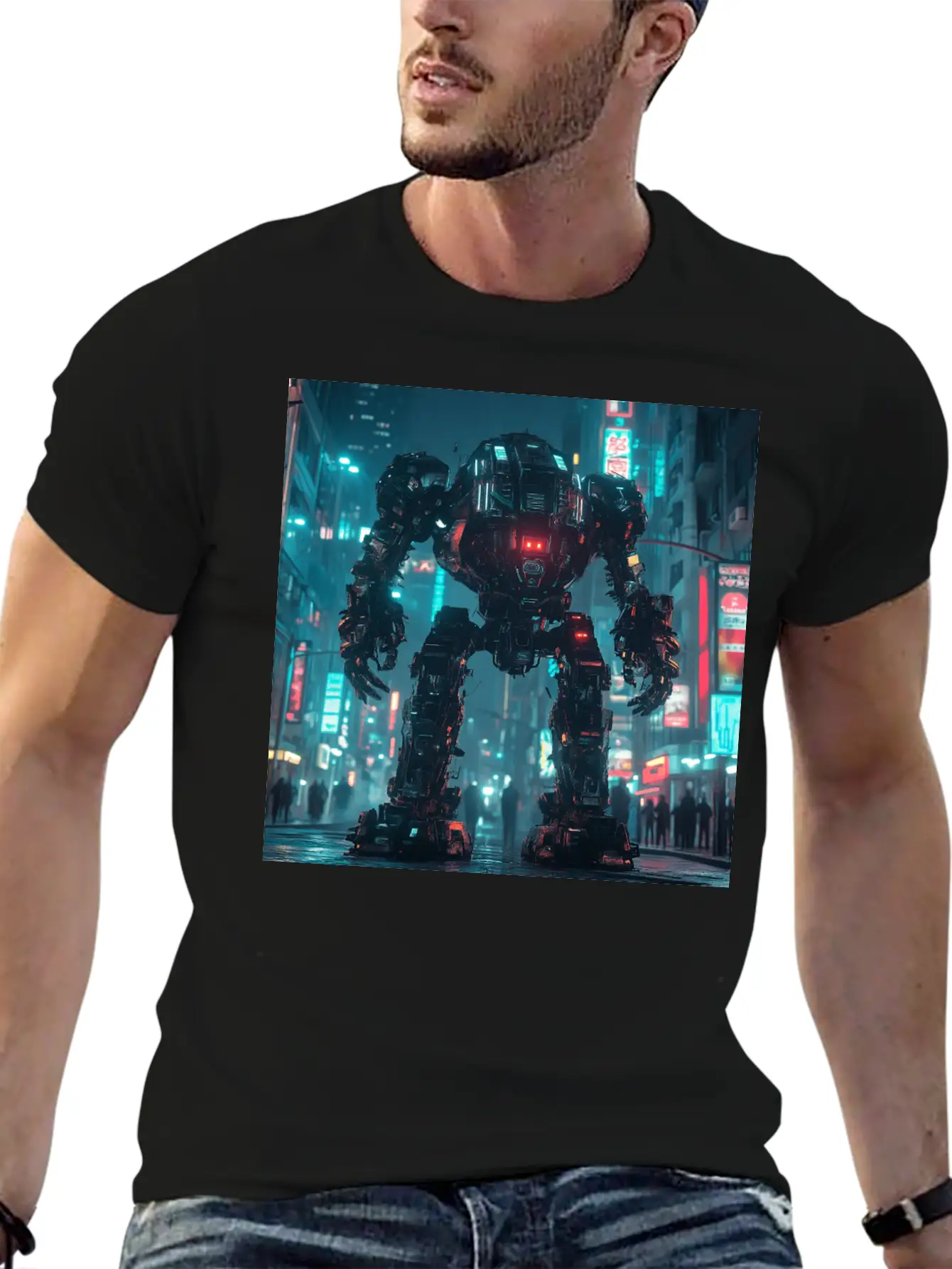 Neon District Guardian Unisex Casual T-Shirt – Clean Design For Daily Comfort