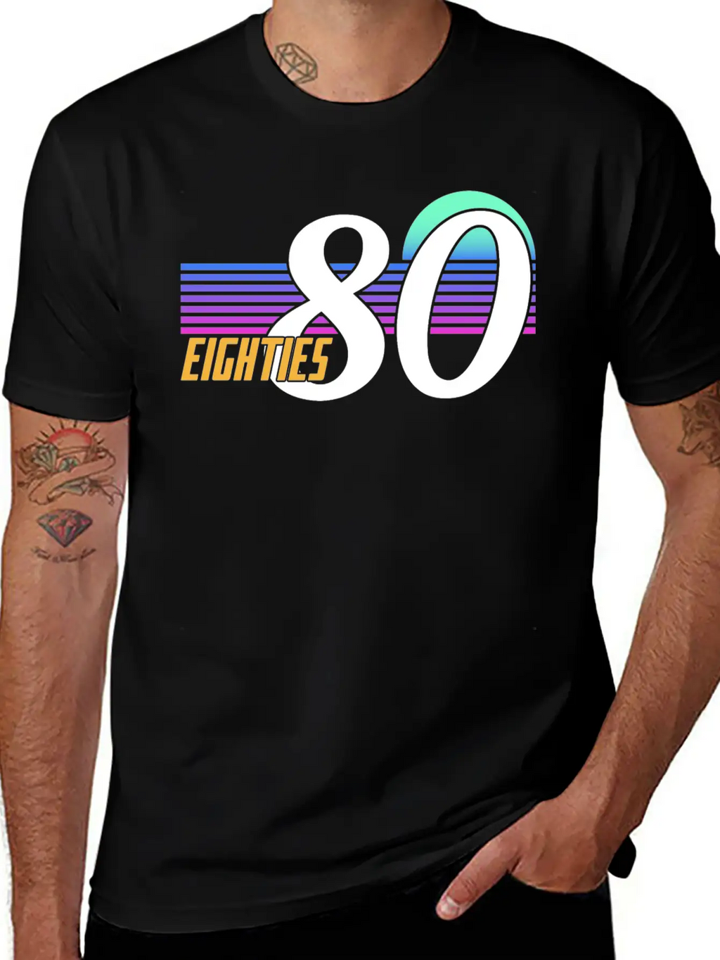 Neon Graphic Unisex Short Sleeve Soft Cotton T-Shirt – Casual Everyday Wear