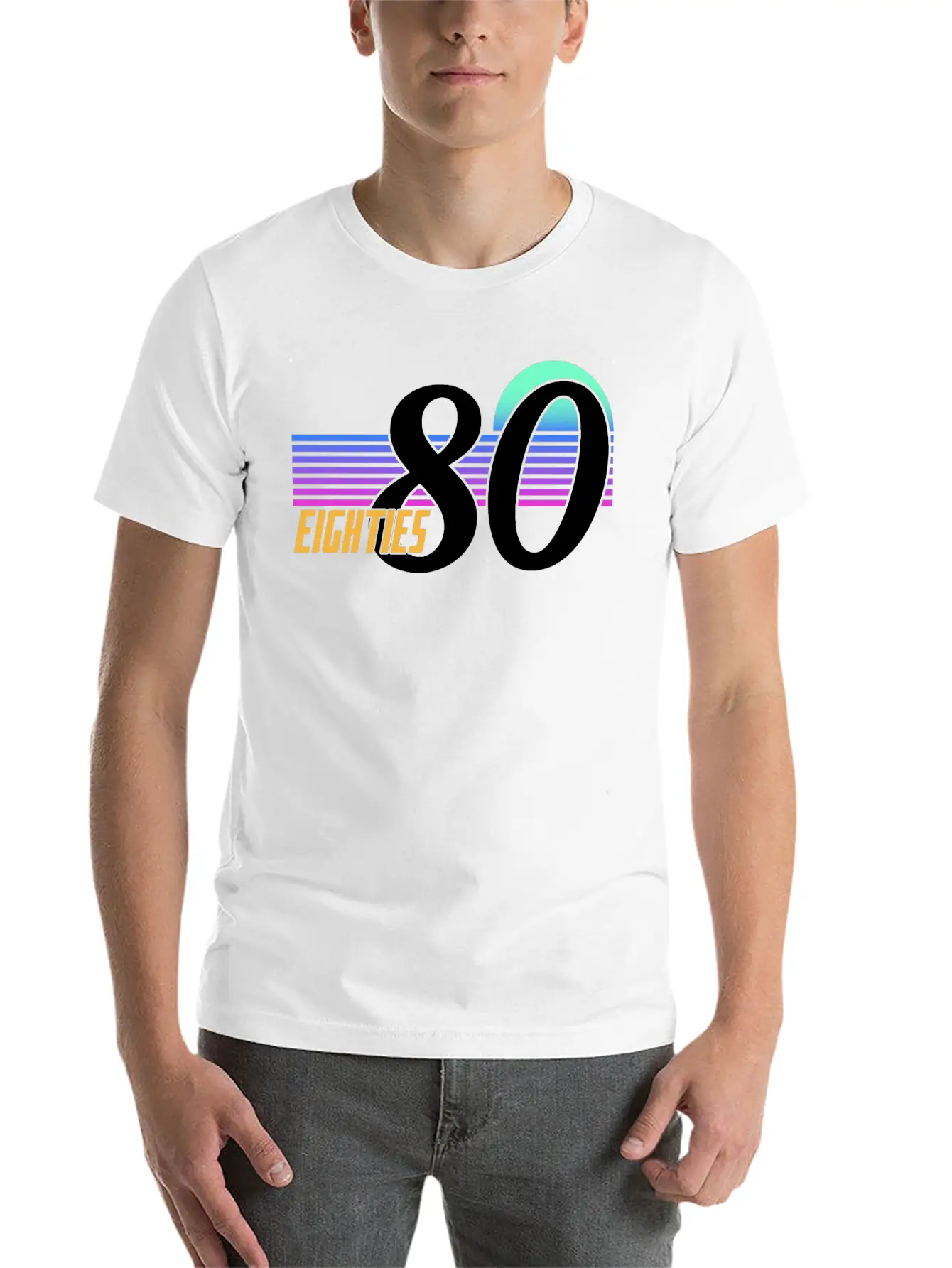 Neon Graphic Unisex Short Sleeve Soft Cotton T-Shirt – Casual Everyday Wear