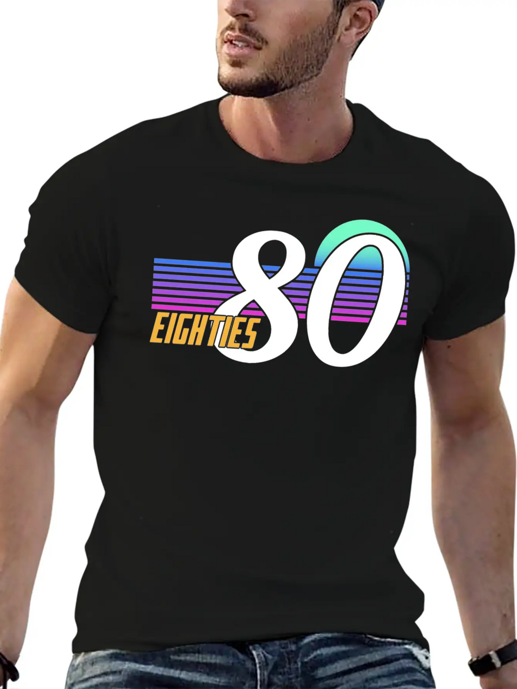 Neon Graphic Unisex Short Sleeve Soft Cotton T-Shirt – Casual Everyday Wear