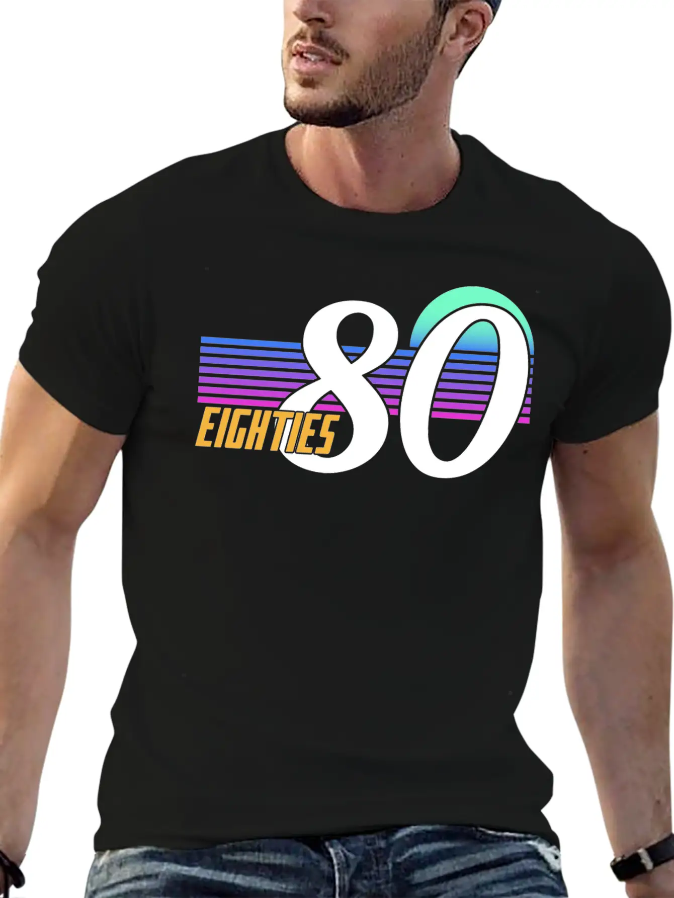 Neon Graphic Unisex Short Sleeve Soft Cotton T-Shirt – Casual Everyday Wear