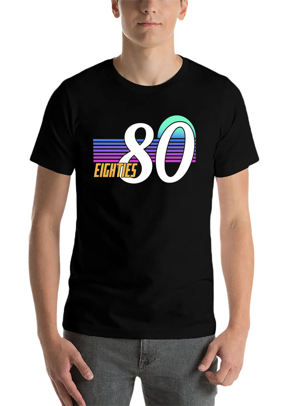 Neon Graphic Unisex Short Sleeve Soft Cotton T-Shirt – Casual Everyday Wear