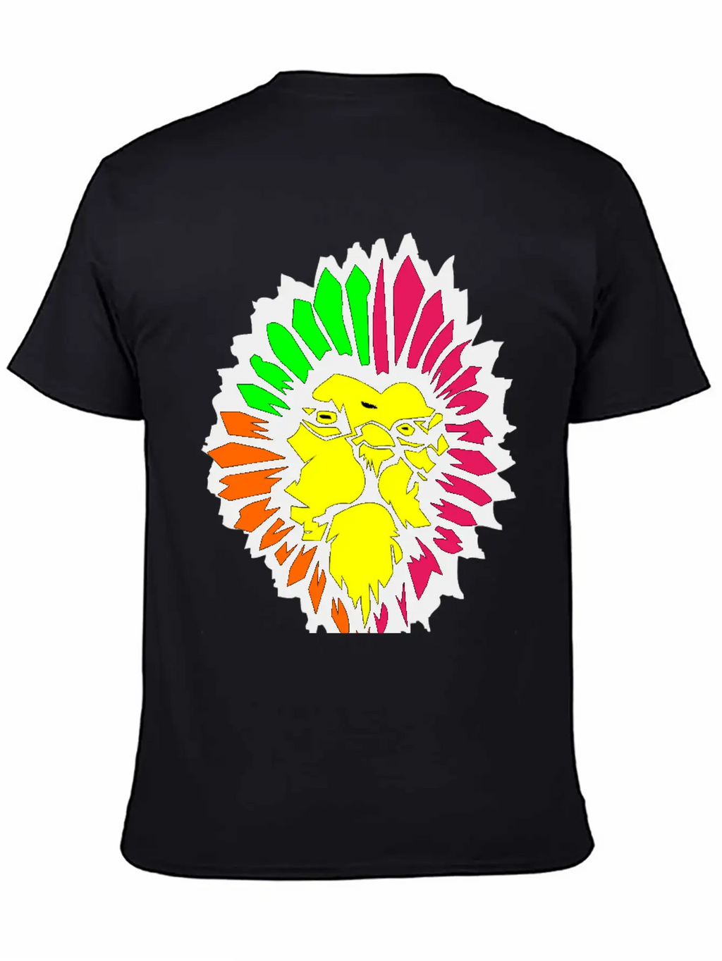 Neon Lion Classic Fit Graphic Tee For Daily Comfort – Unisex Cotton Shirt