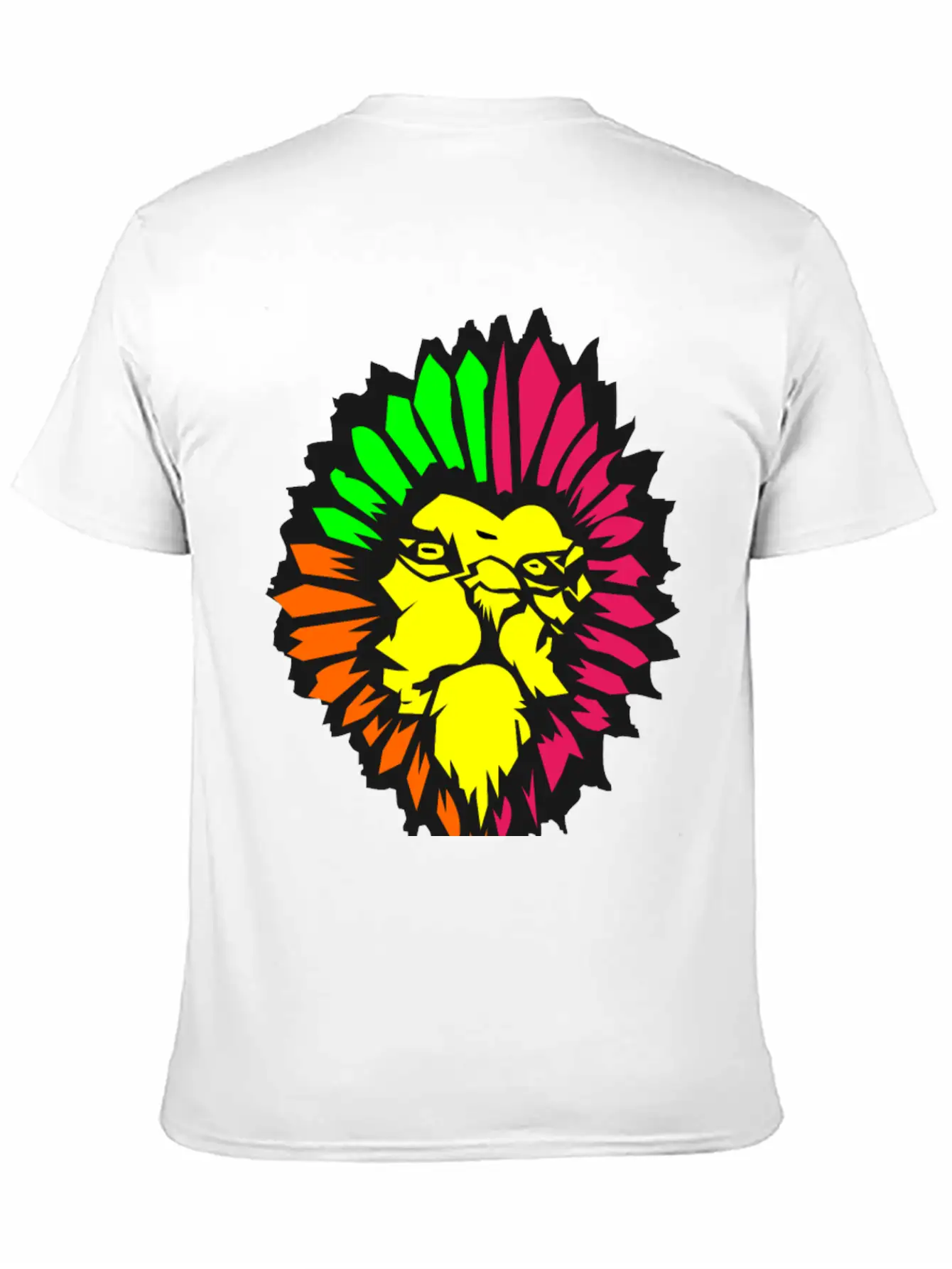 Neon Lion Classic Fit Graphic Tee For Daily Comfort – Unisex Cotton Shirt