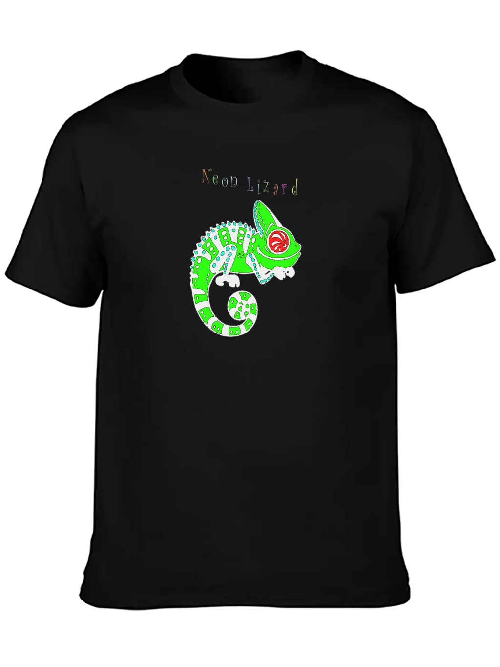 Neon Lizard Lg Breathable Soft Cotton T-Shirt – Timeless Casual Look