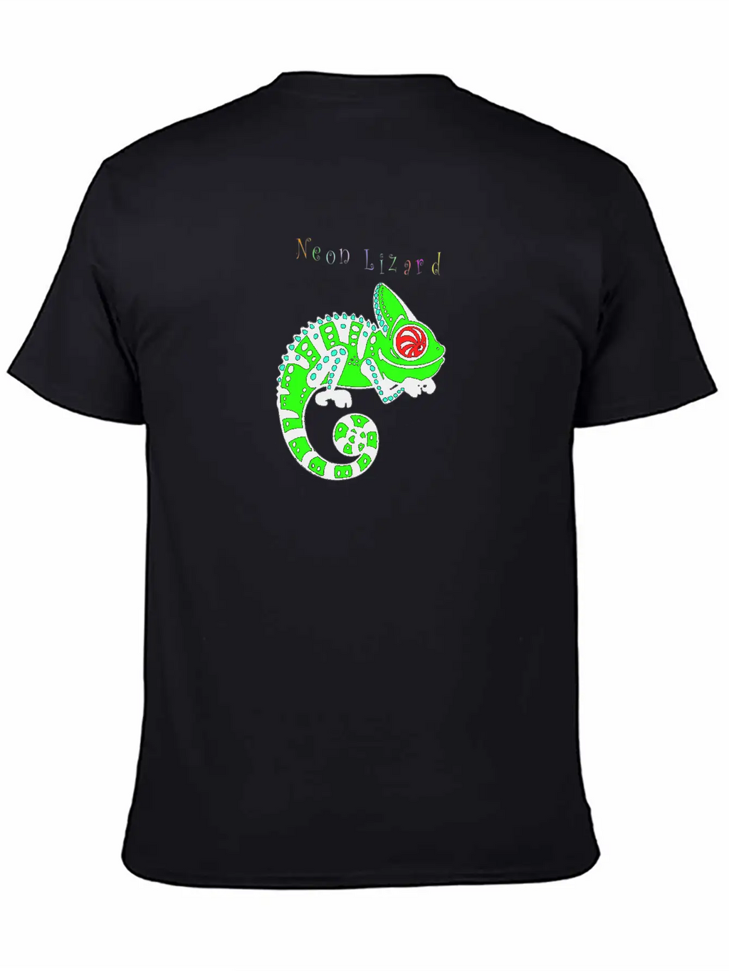 Neon Lizard Lg Breathable Soft Cotton T-Shirt – Timeless Casual Look