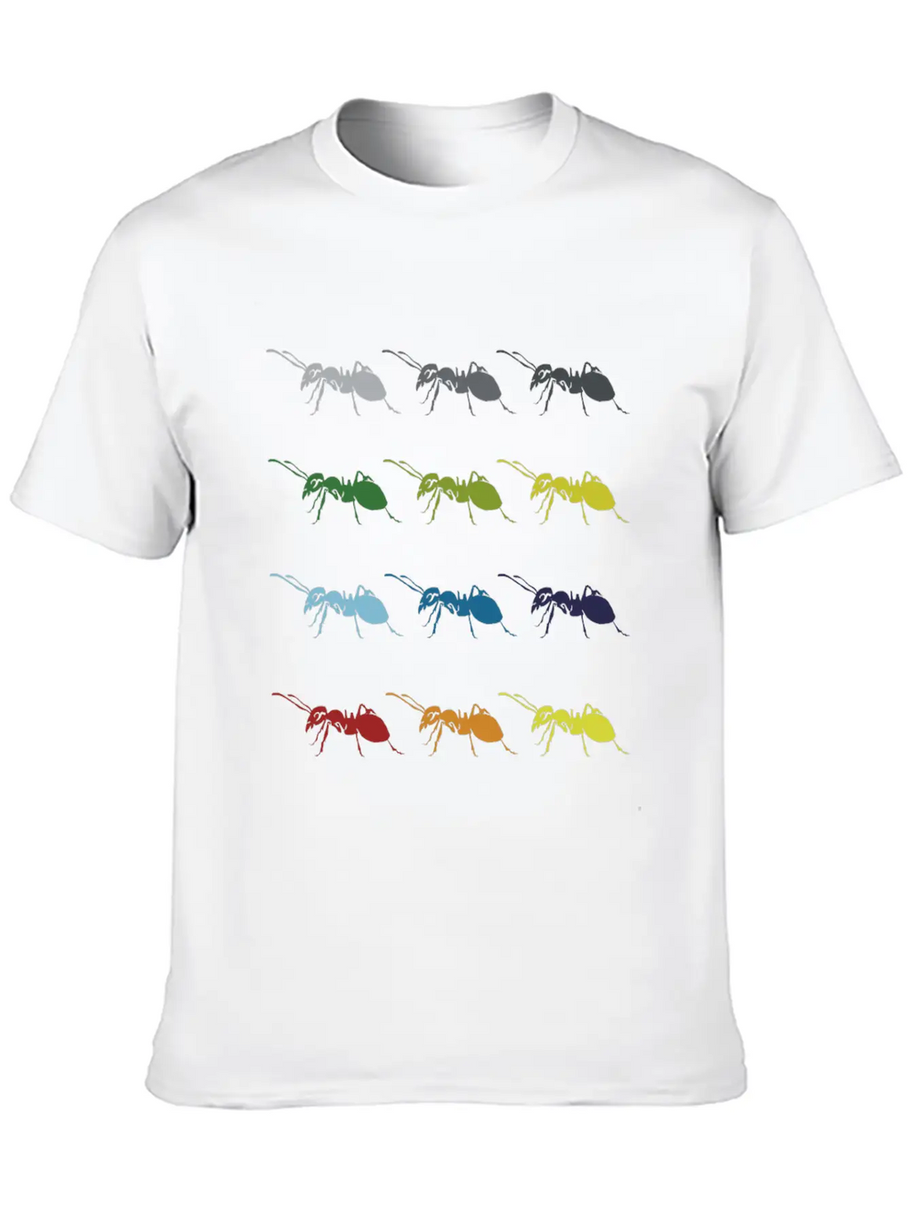 Neon Pop Art Retro Ant Insect Gift Idea Essential Cotton Tee For Daily Outfits – Unisex Style