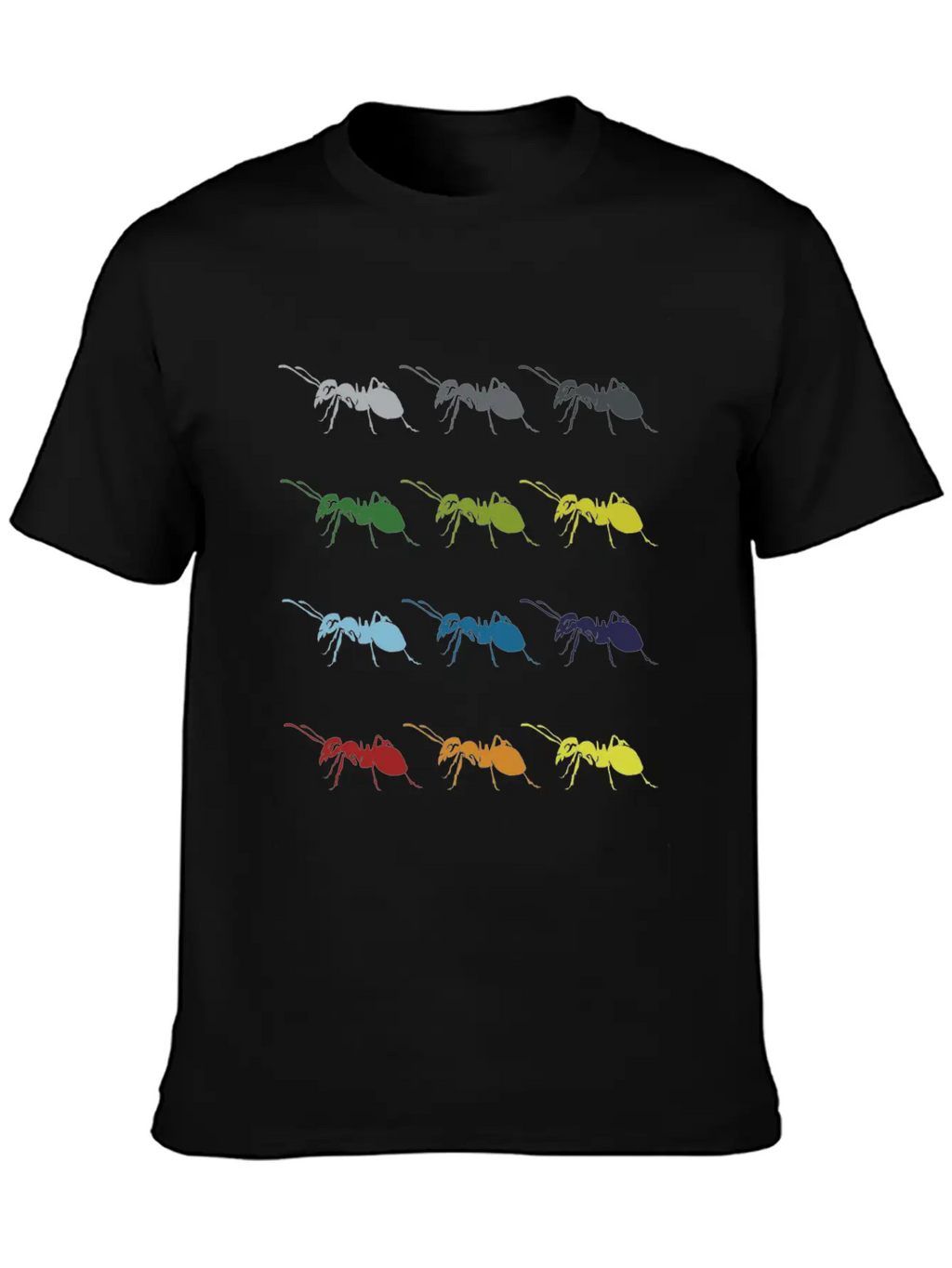 Neon Pop Art Retro Ant Insect Gift Idea Essential Cotton Tee For Daily Outfits – Unisex Style