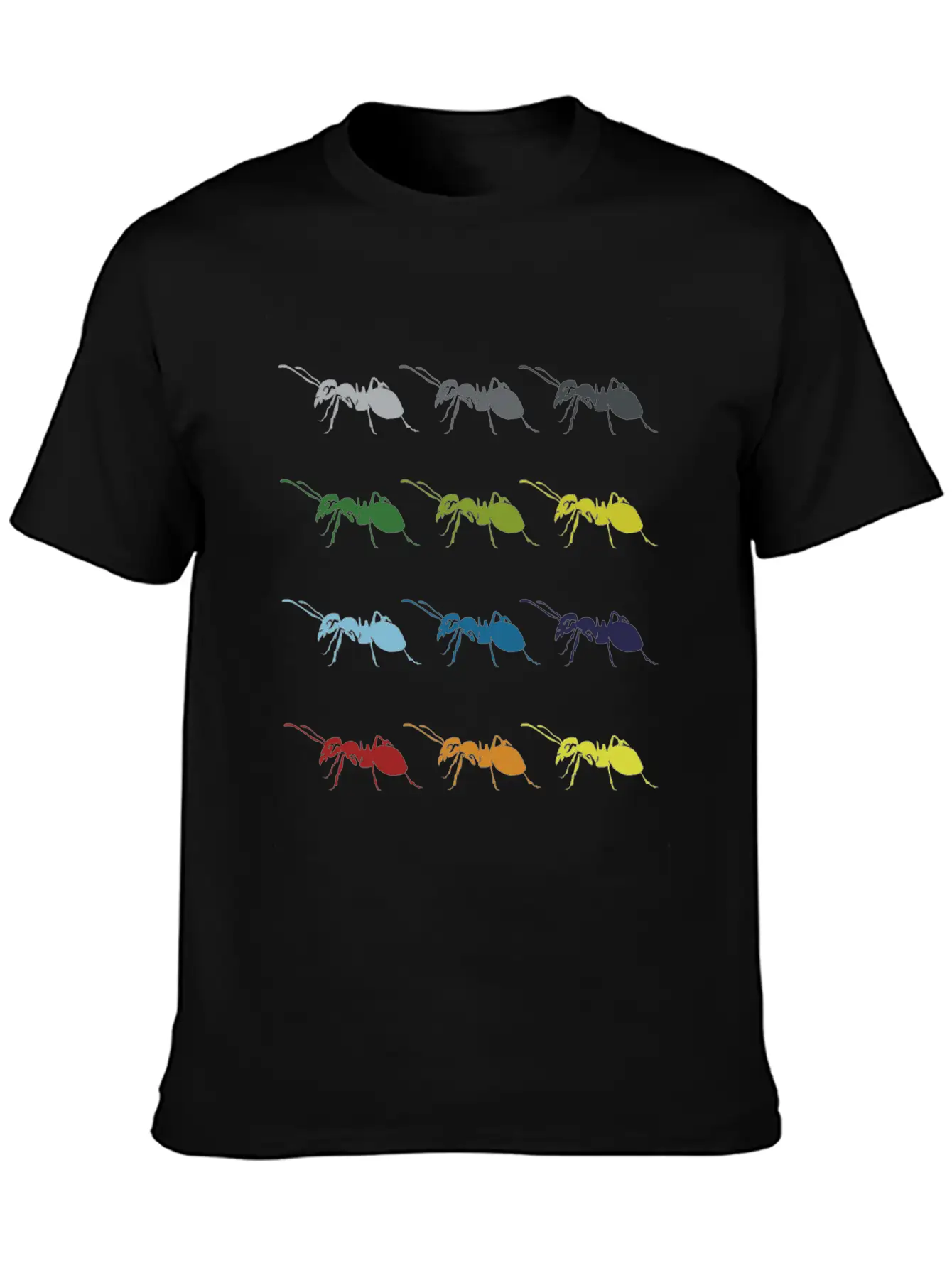 Neon Pop Art Retro Ant Insect Gift Idea Essential Cotton Tee For Daily Outfits – Unisex Style