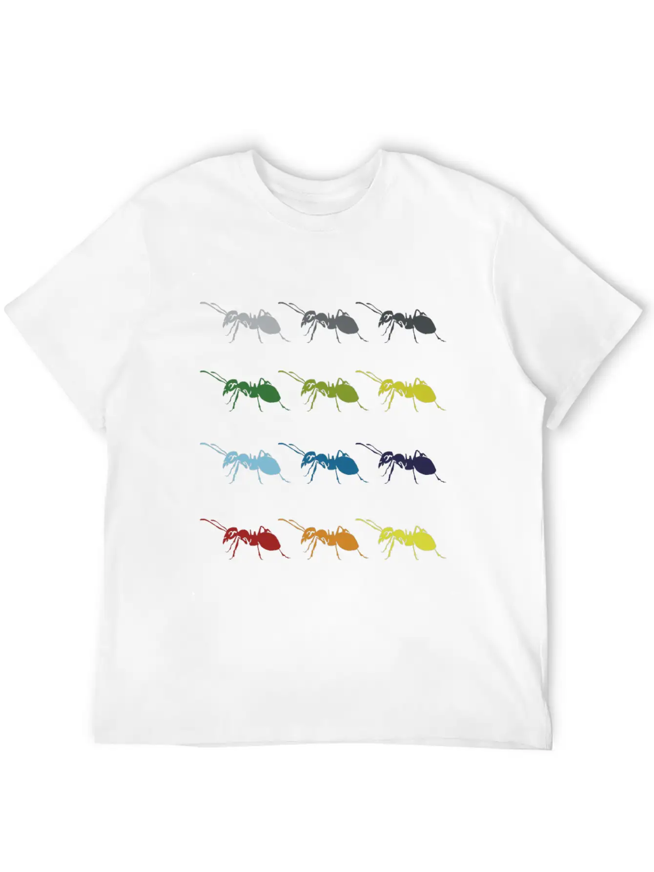 Neon Pop Art Retro Ant Insect Gift Idea Essential Cotton Tee For Daily Outfits – Unisex Style