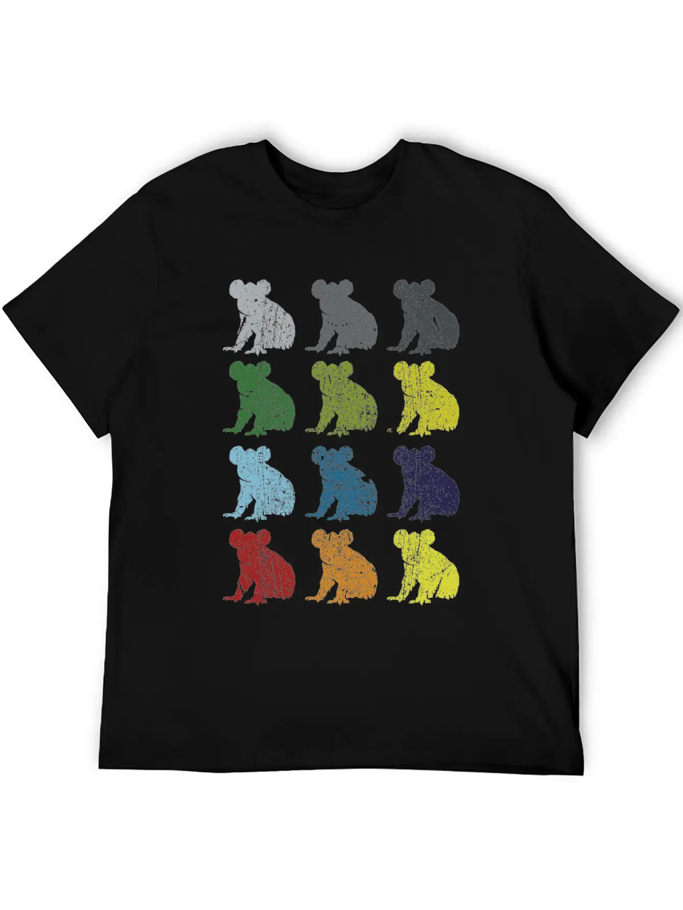 Neon Pop Art Retro Koala Animal Gift Essential Cotton Tee For Daily Outfits – Unisex Style