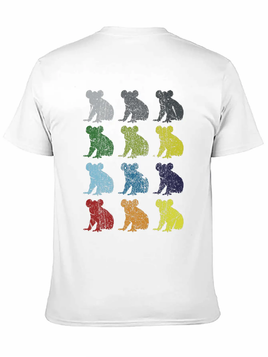 Neon Pop Art Retro Koala Animal Gift Essential Cotton Tee For Daily Outfits – Unisex Style