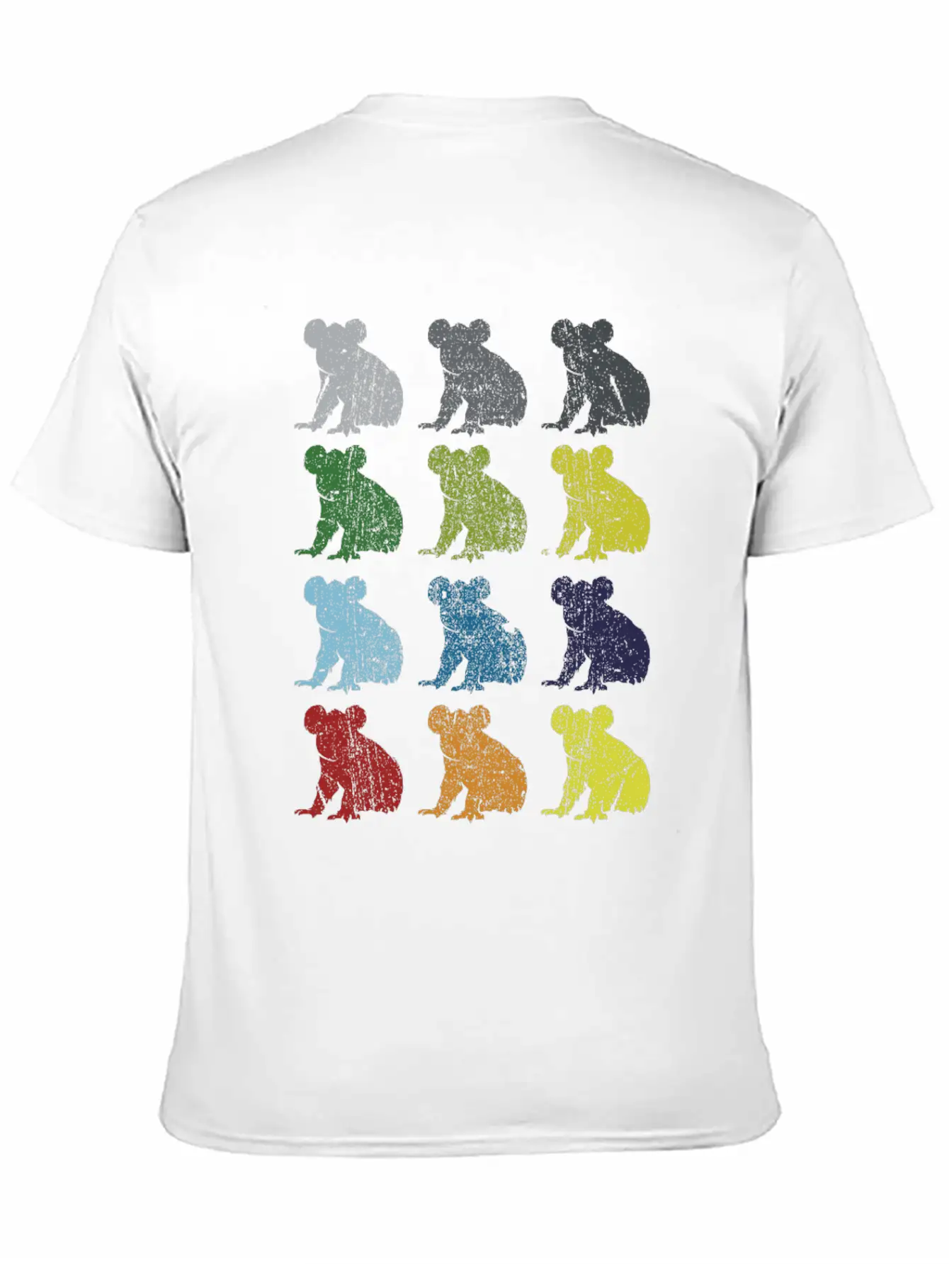 Neon Pop Art Retro Koala Animal Gift Essential Cotton Tee For Daily Outfits – Unisex Style