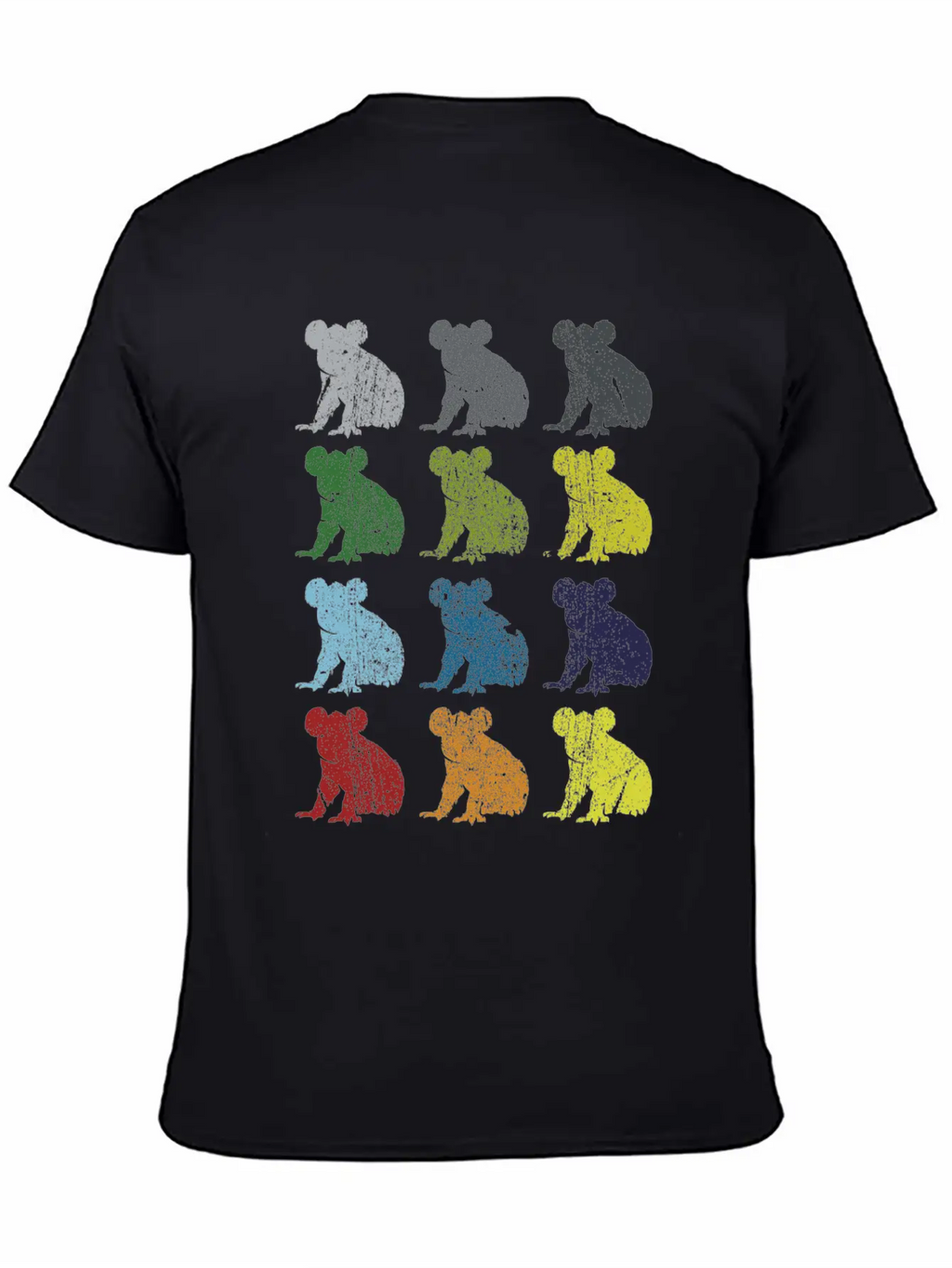 Neon Pop Art Retro Koala Animal Gift Essential Cotton Tee For Daily Outfits – Unisex Style