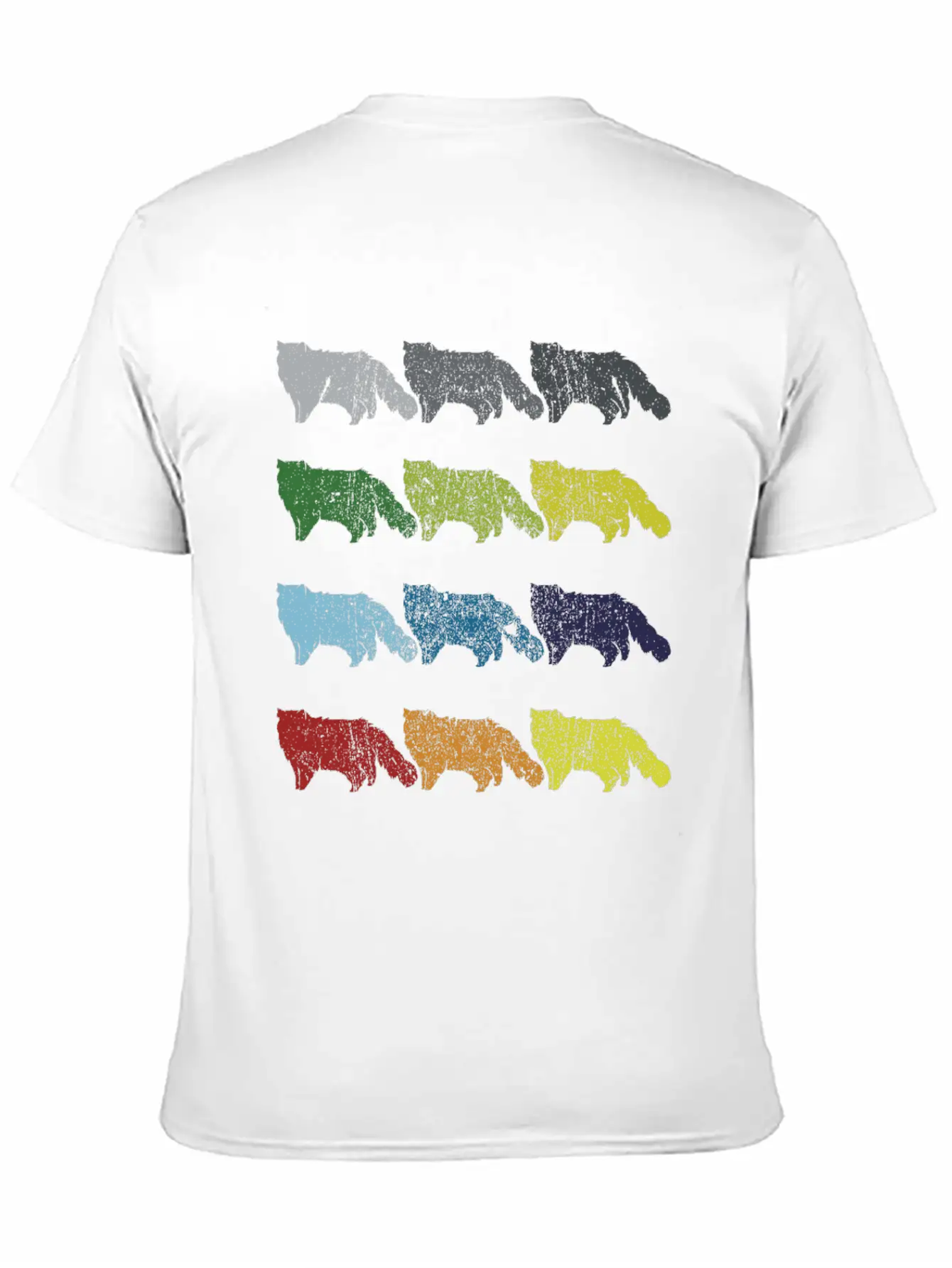 Neon Pop Art Retro Persian Cat Pet Gift Unisex Casual T-Shirt – Clean Design For Daily Comfort