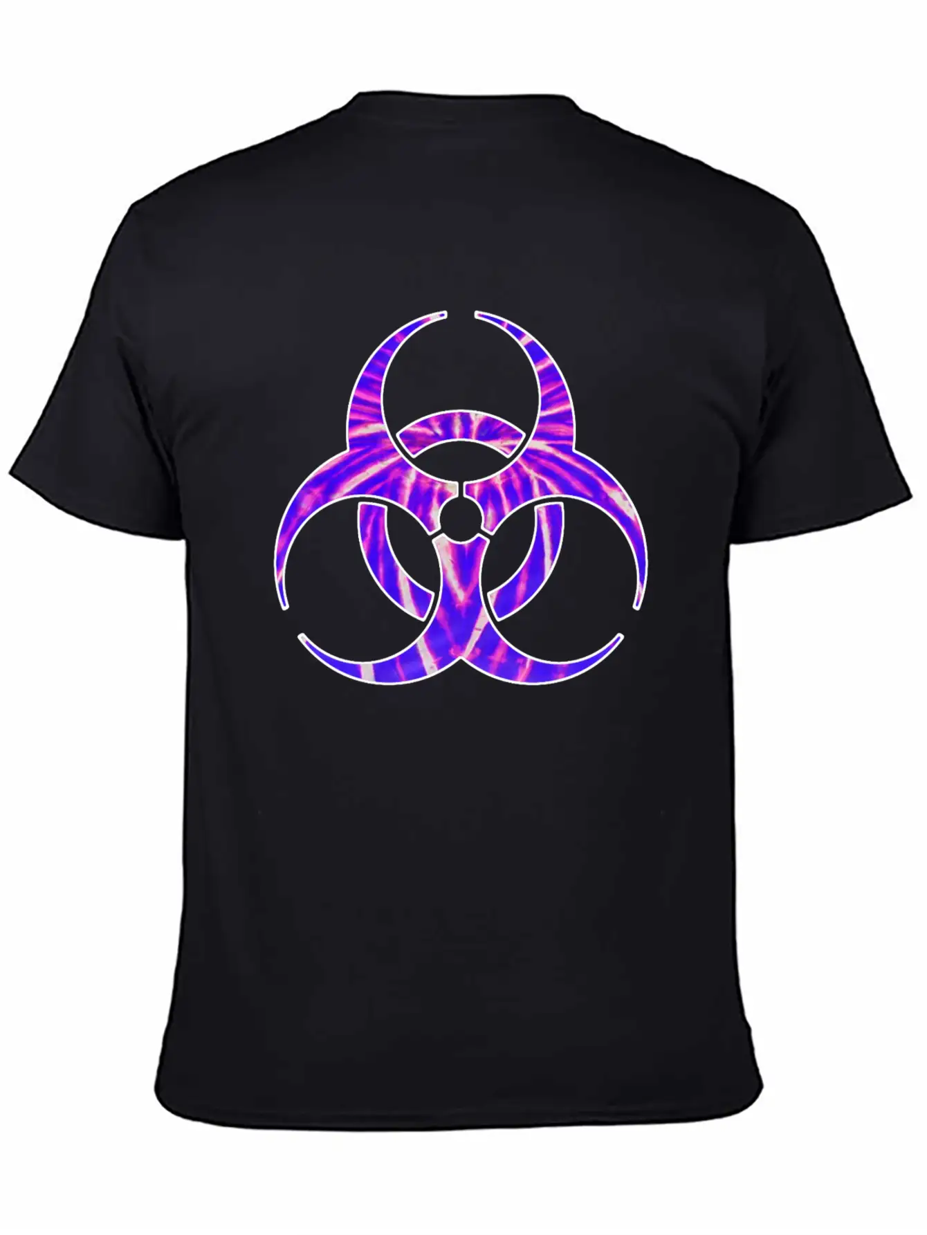 Neon Purple Biohazard Unisex Casual T-Shirt – Clean Design For Daily Comfort