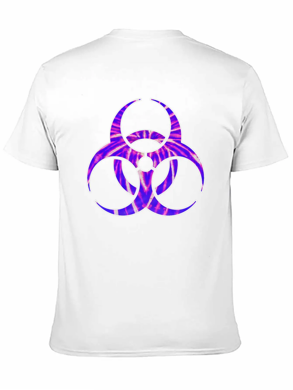 Neon Purple Biohazard Unisex Casual T-Shirt – Clean Design For Daily Comfort